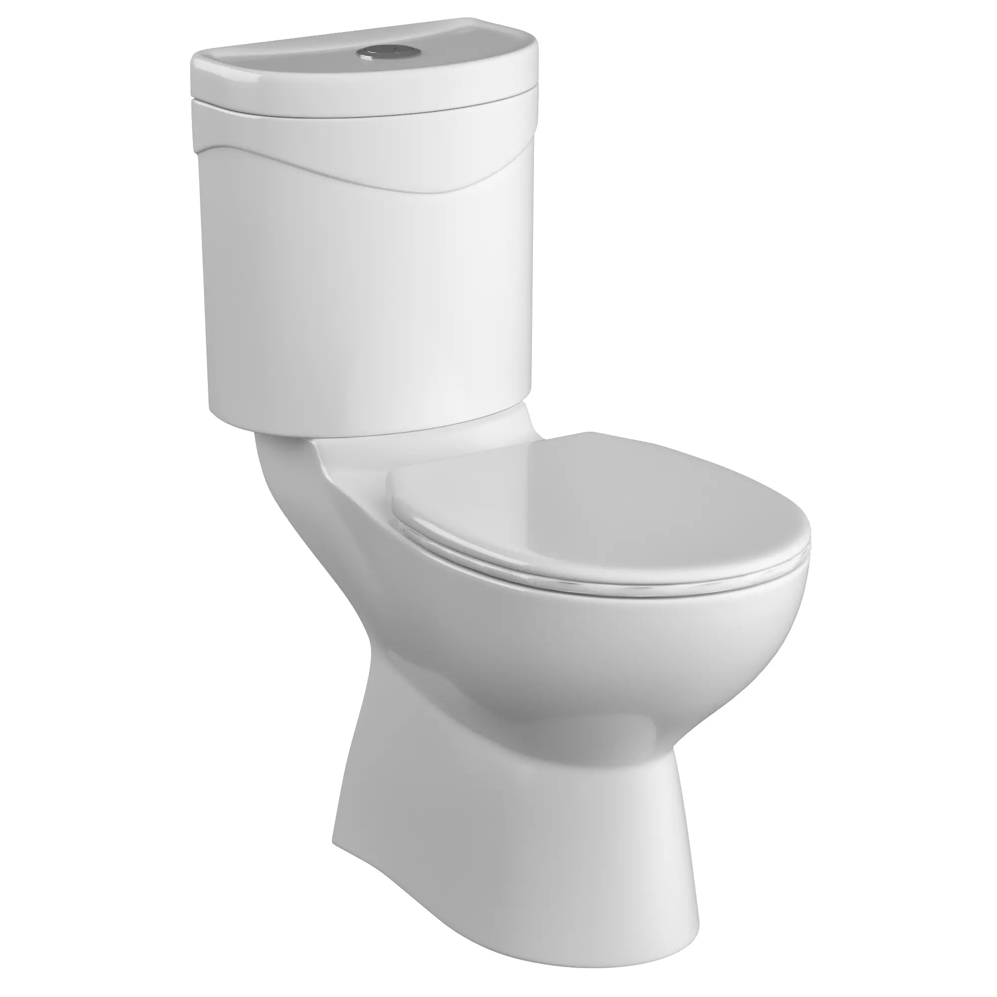 Two piece oval shape EWC toilet 3D model Modeled in 3ds max 3D model_0