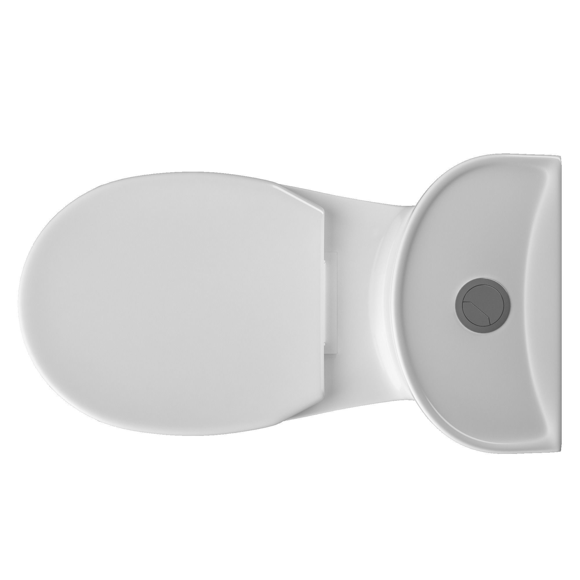 Two piece oval shape EWC toilet 3D model Modeled in 3ds max 3D model_2