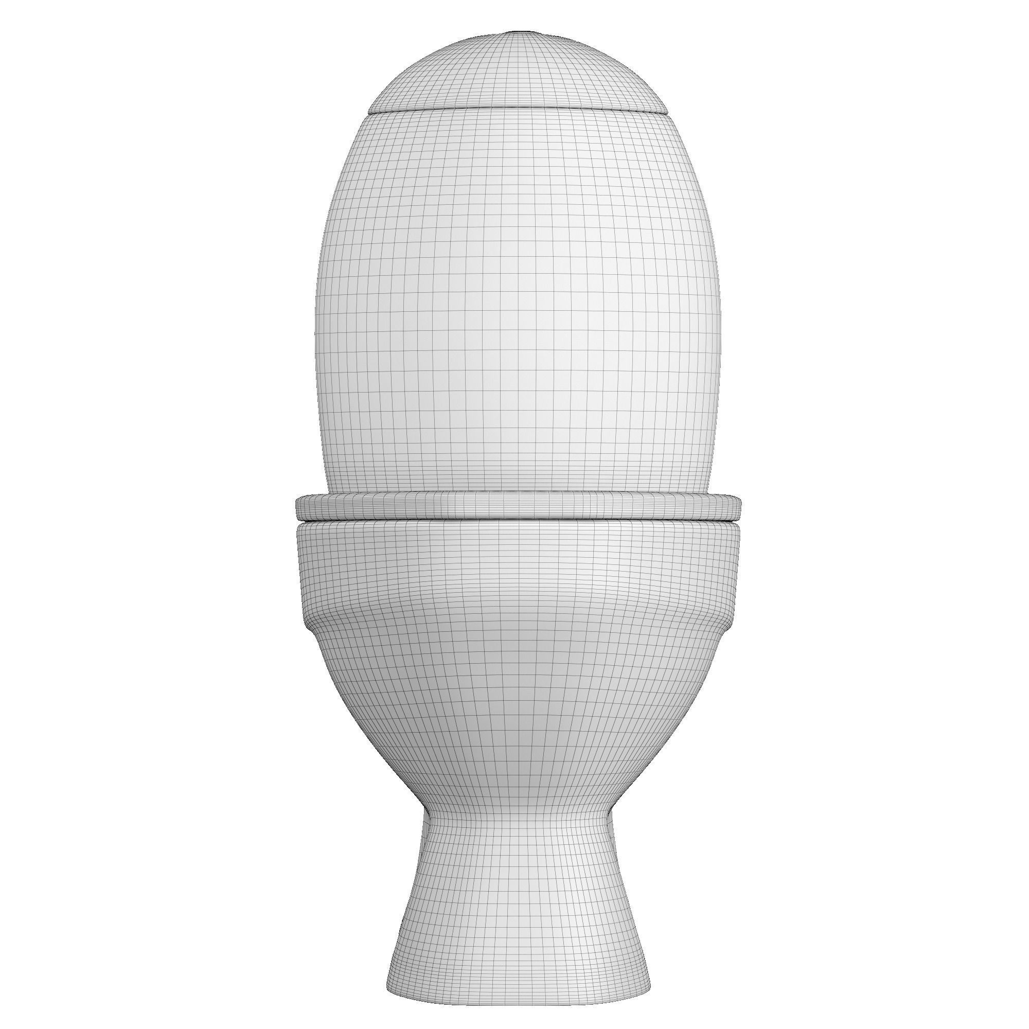 Two piece EWC toilet 3D model Modeled in 3ds max 3D model_11
