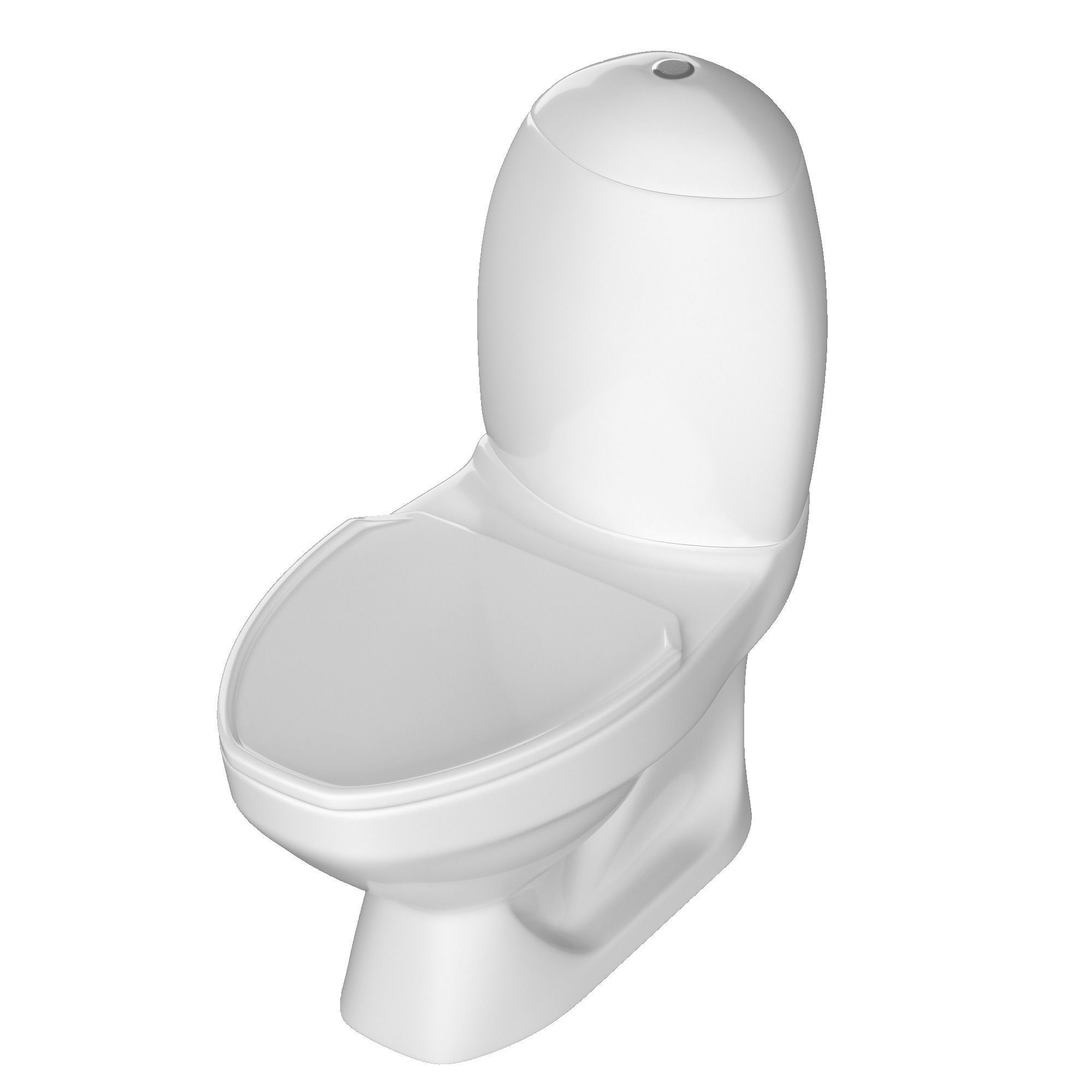 Two piece EWC toilet 3D model Modeled in 3ds max 3D model_3