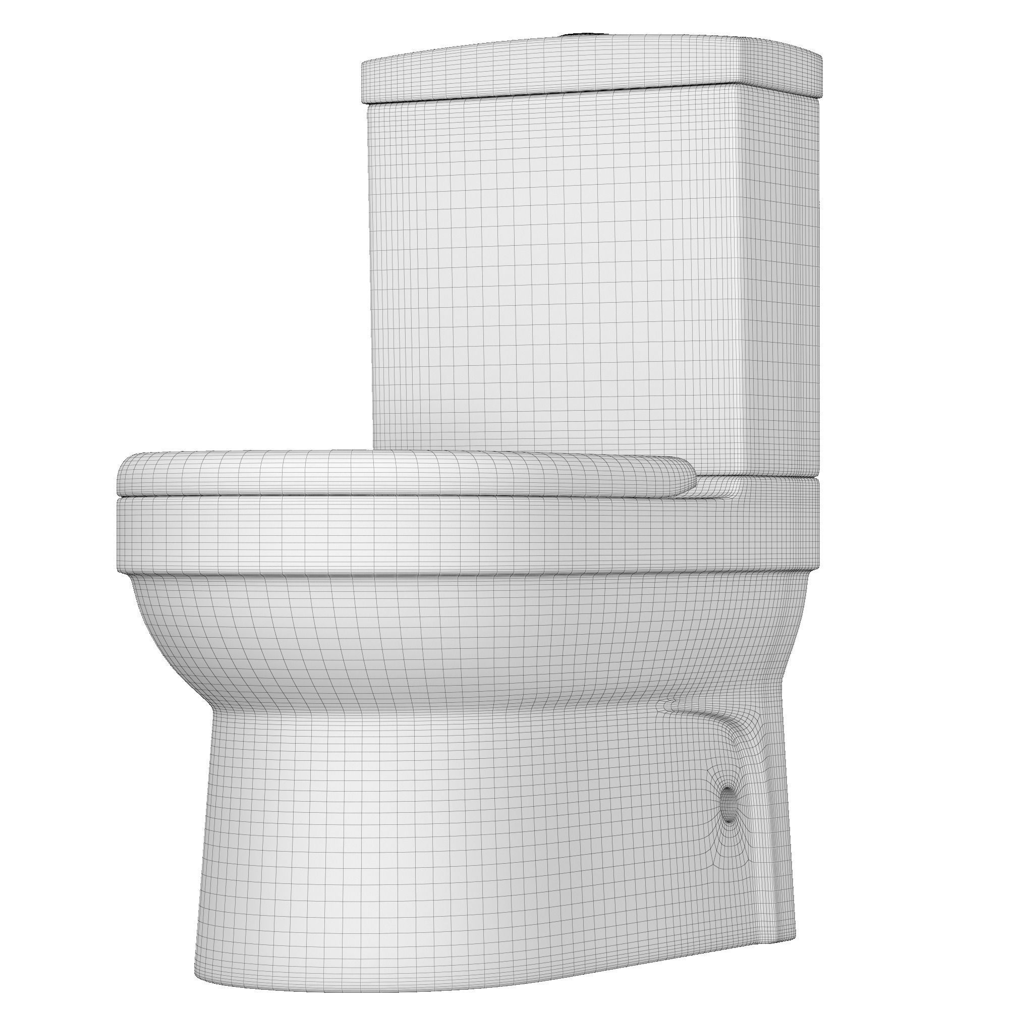 Two piece EWC toilet 3D model Modeled in 3ds max 3D model_10