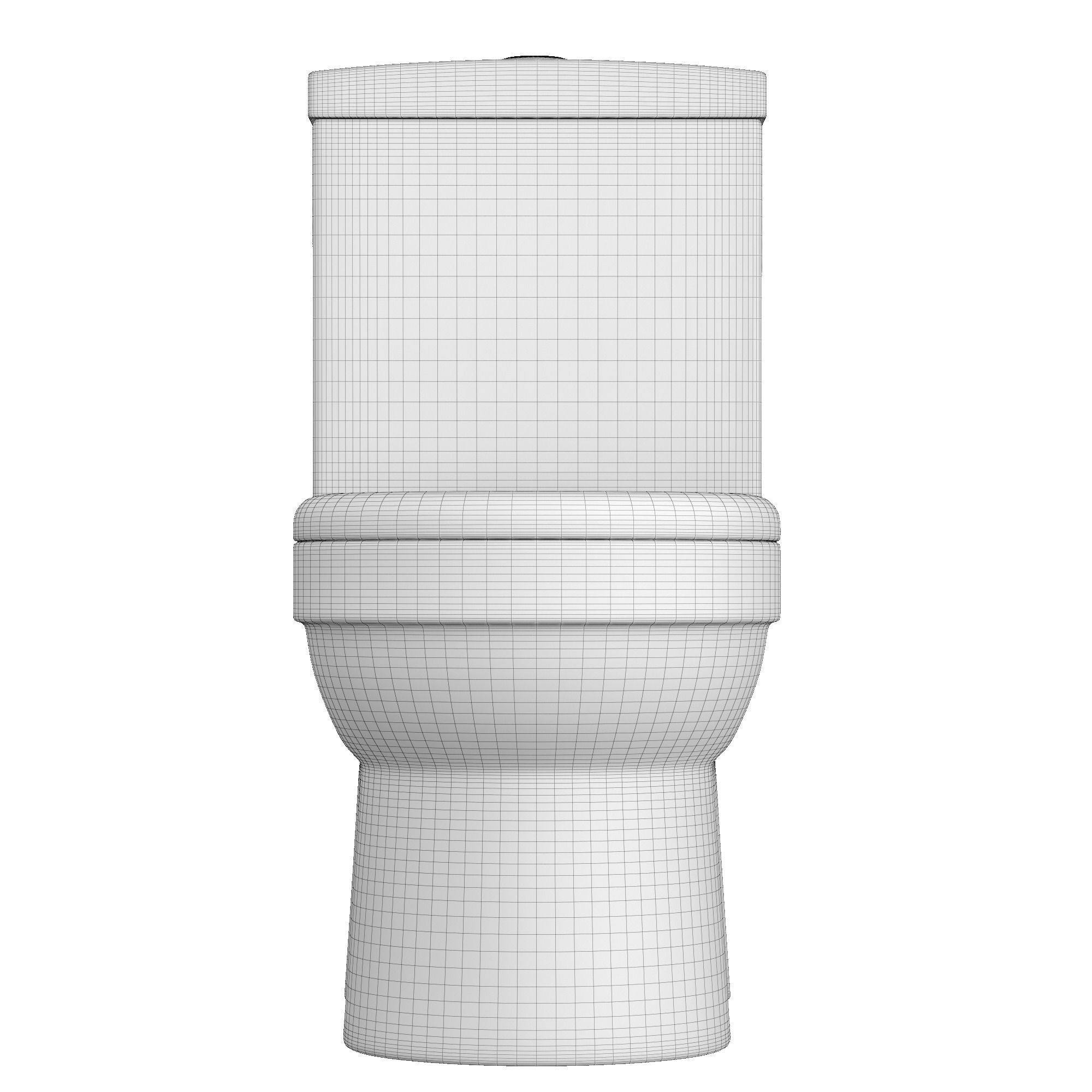 Two piece EWC toilet 3D model Modeled in 3ds max 3D model_11