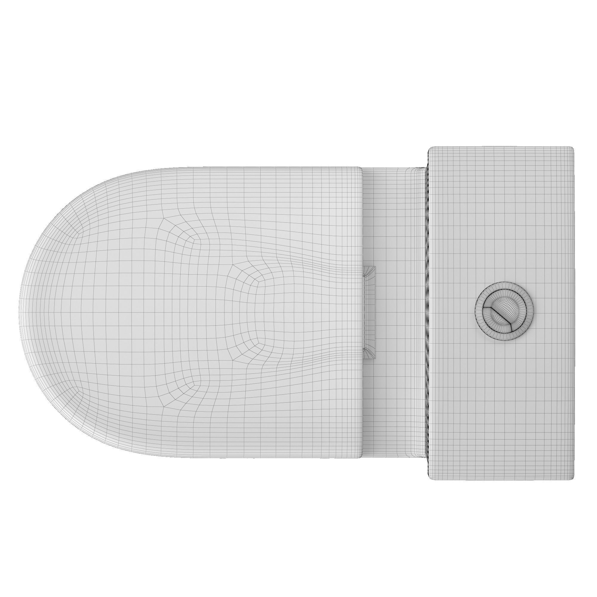 Two piece EWC toilet 3D model Modeled in 3ds max 3D model_8