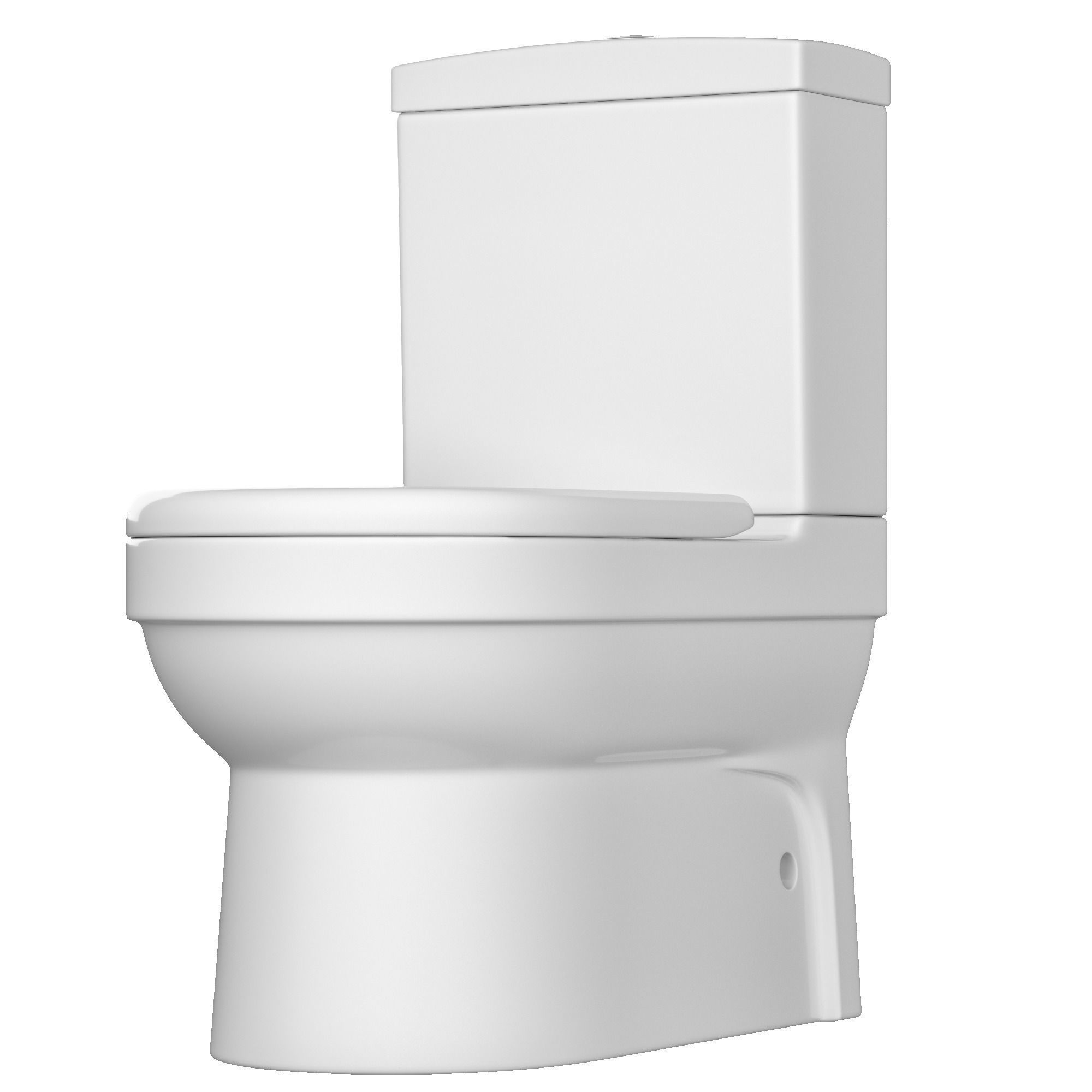 Two piece EWC toilet 3D model Modeled in 3ds max 3D model_4