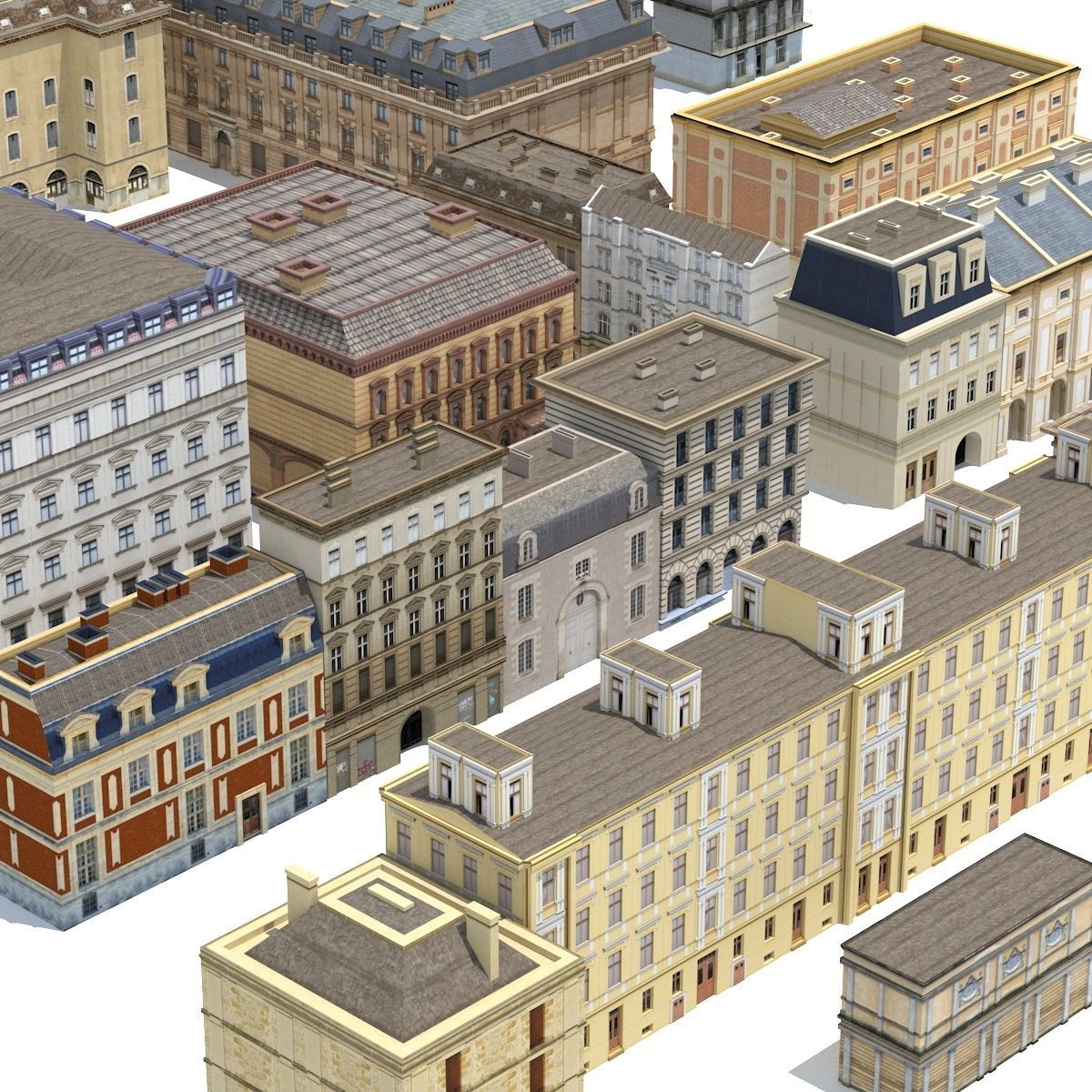 Apartment House BUNDLE PACK 20in1 Low-poly 3D model_42