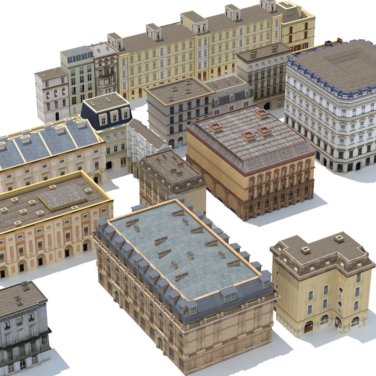 Apartment House BUNDLE PACK 20in1 Low-poly 3D model_43