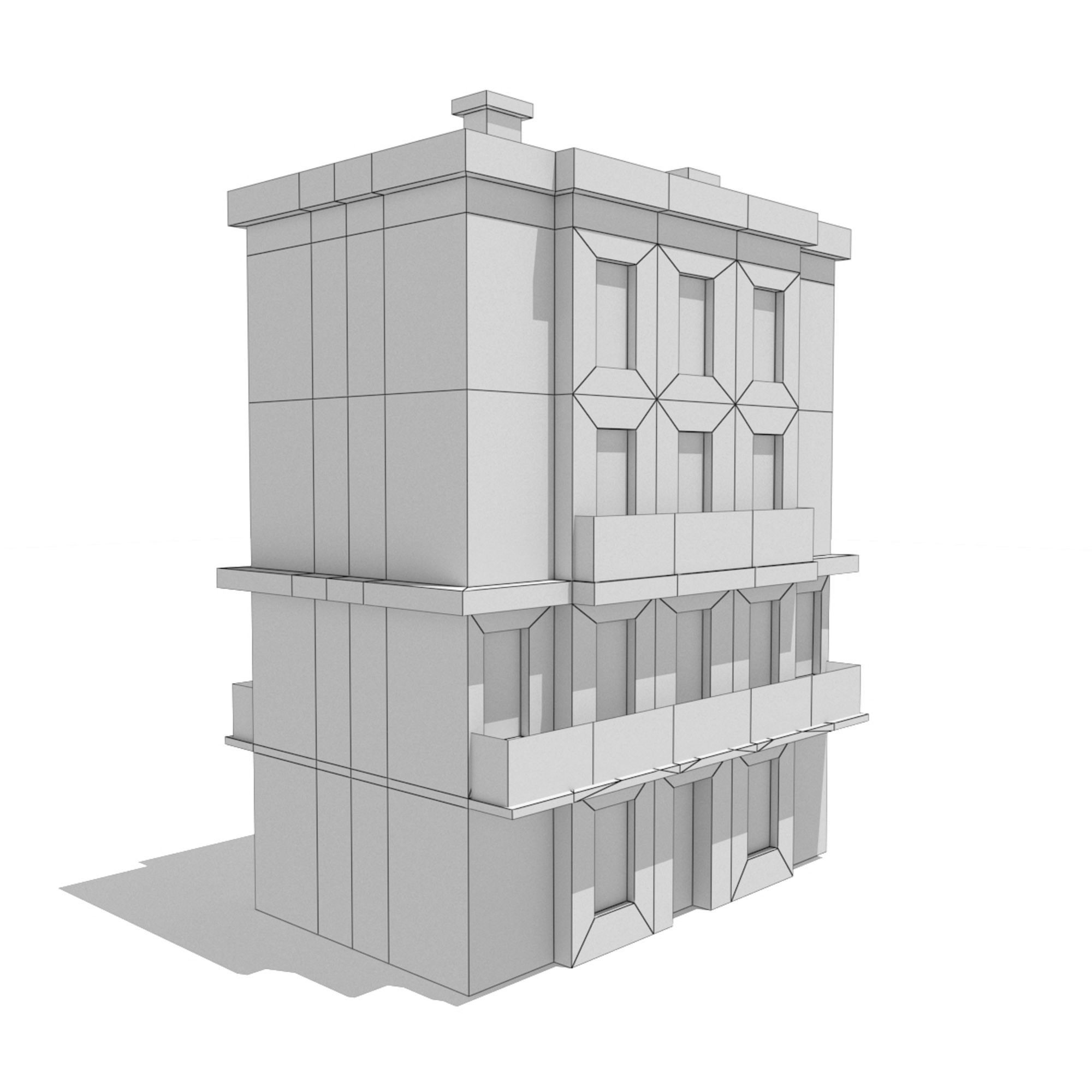 Apartment House BUNDLE PACK 20in1 Low-poly 3D model_45