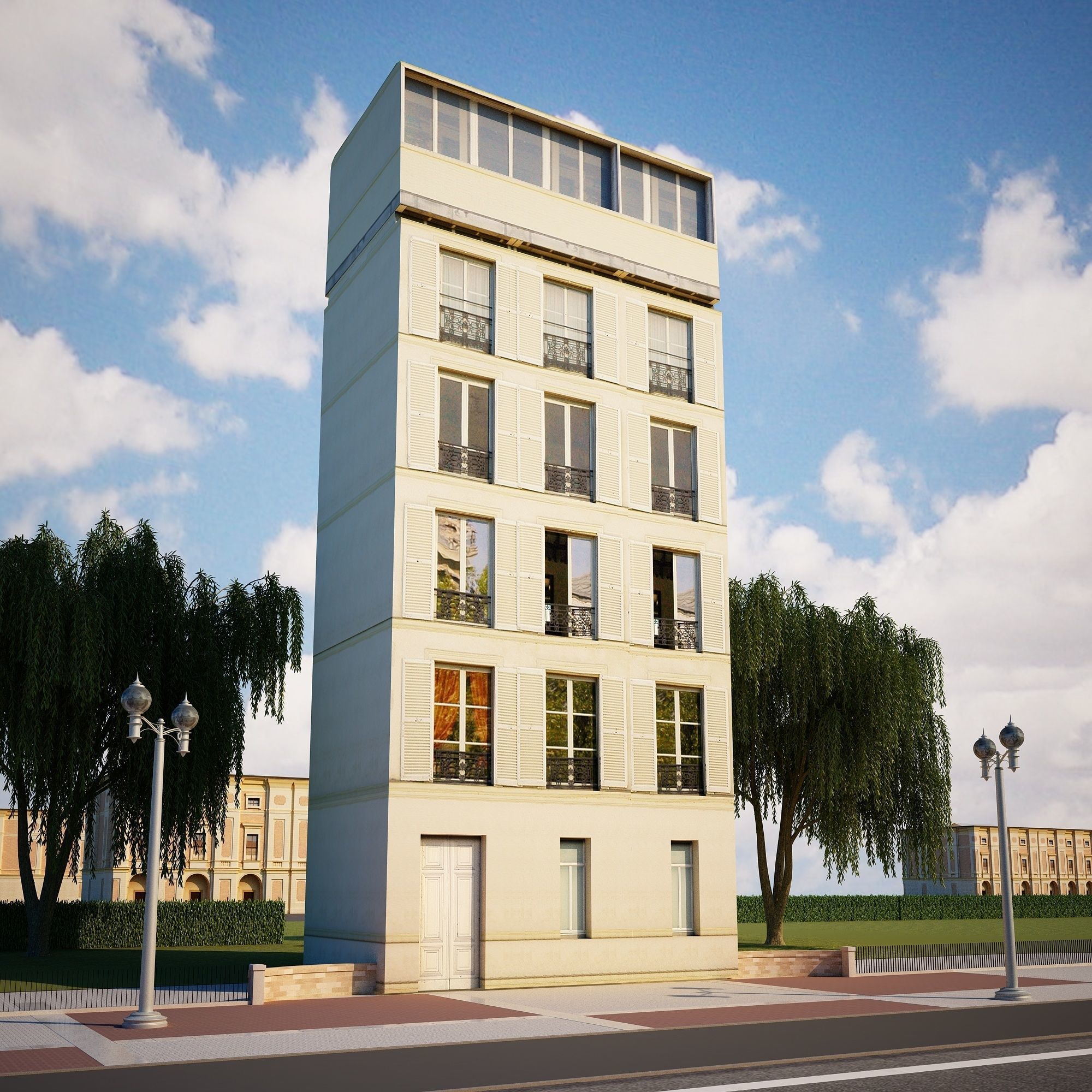 Apartment House BUNDLE PACK 20in1 Low-poly 3D model_26