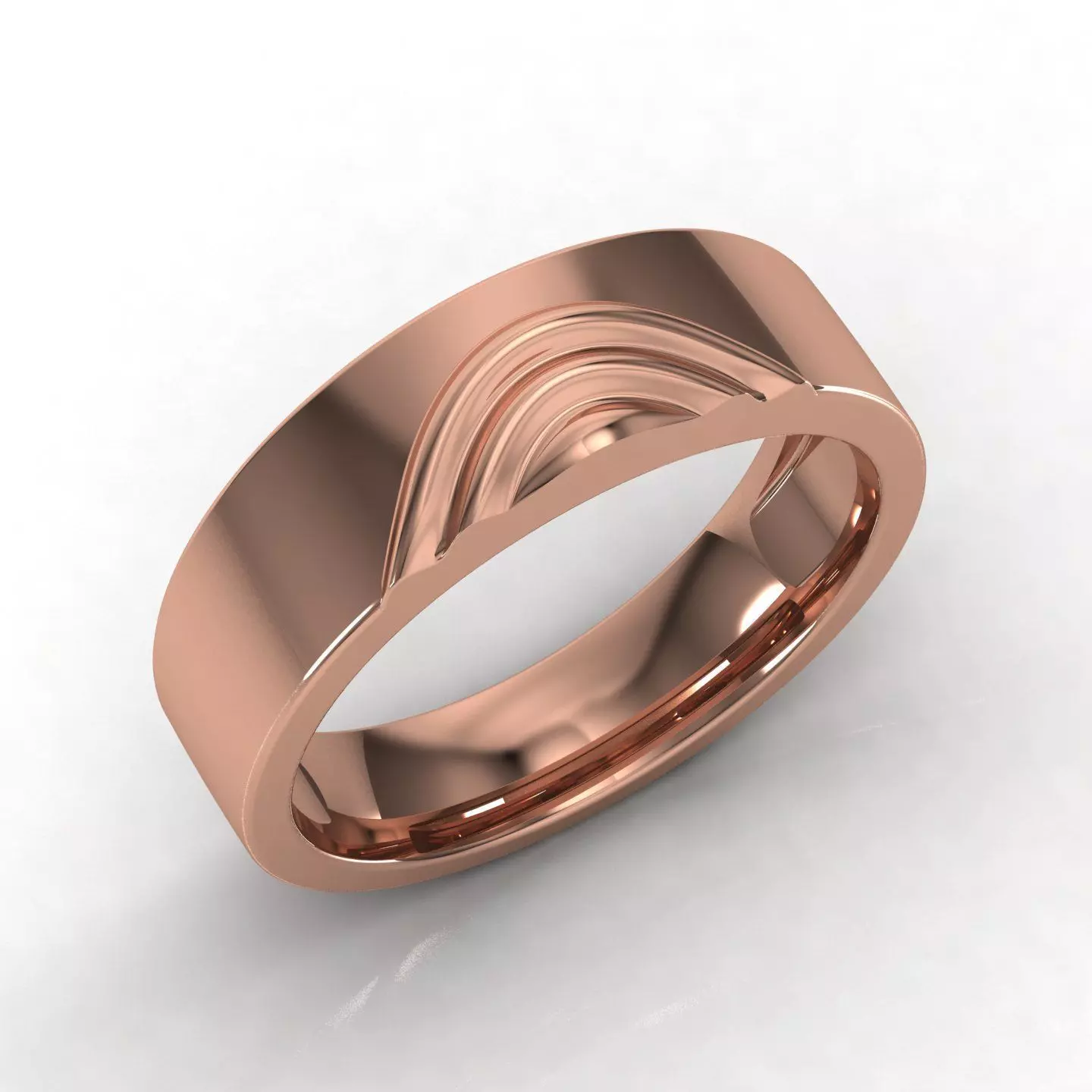 Women band ring 3dm render detail 3D print model_0