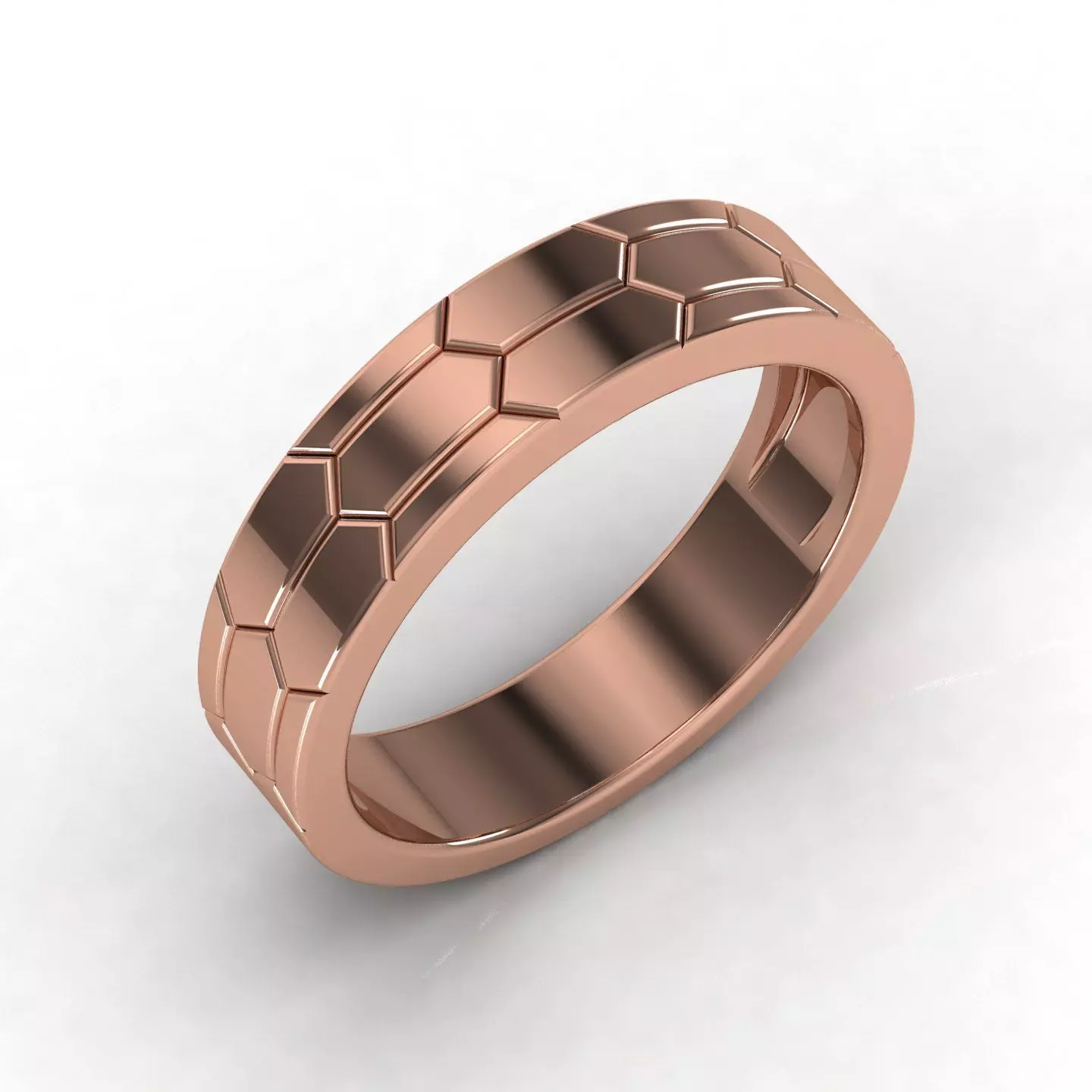 Women band ring 3dm stl render detail 3D print model_0