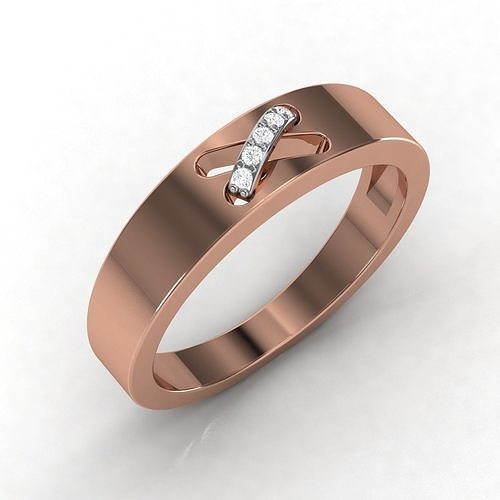 Women band ring 3dm stl render detail 3D print model