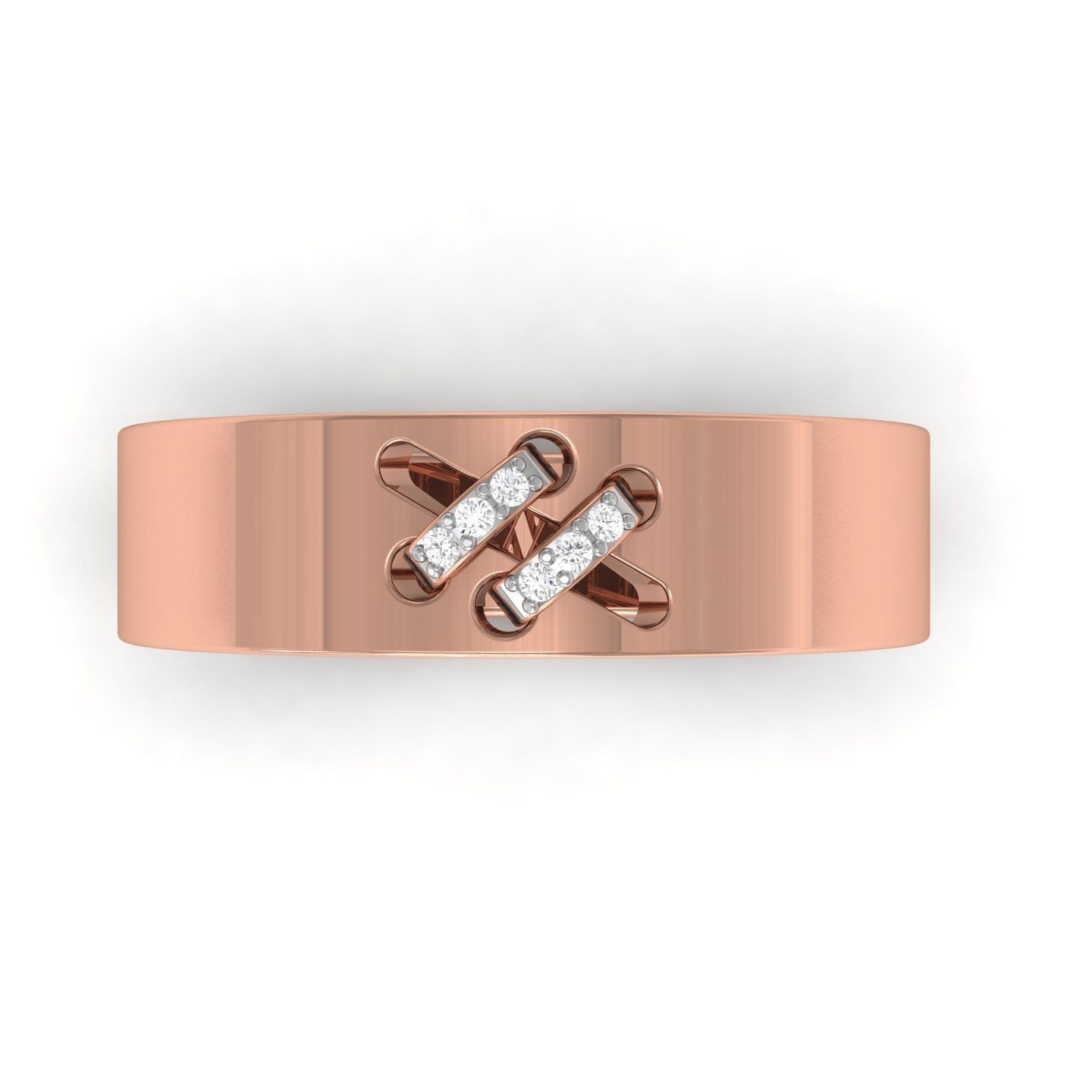 Women band ring 3dm stl render detail 3D print model_9