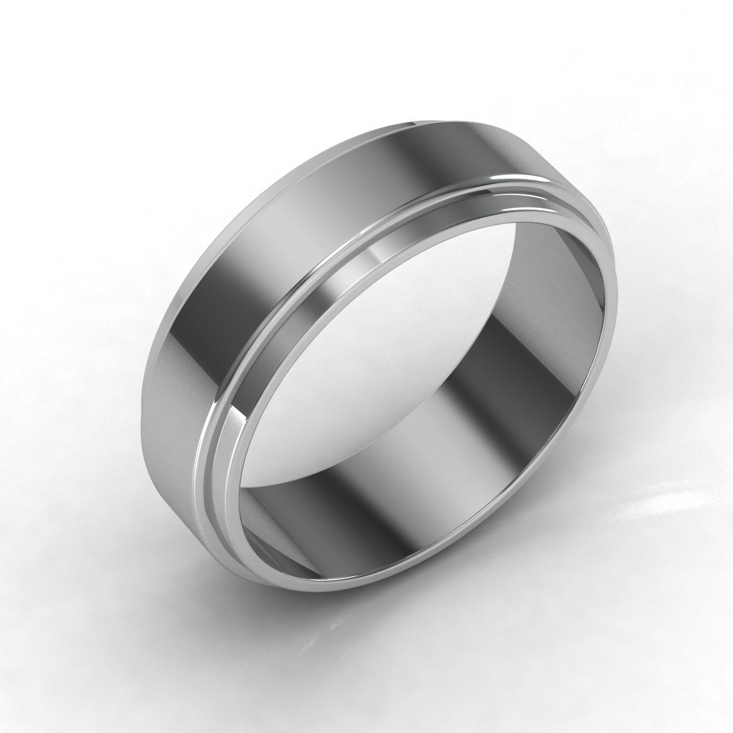Women band ring 3dm stl render detail 3D print model_1