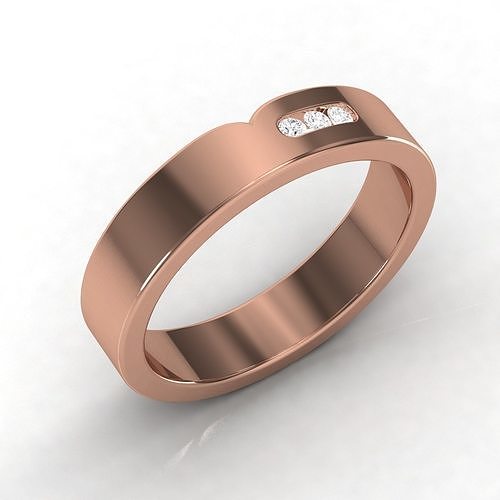 Women band ring 3dm stl render detail 3D print model