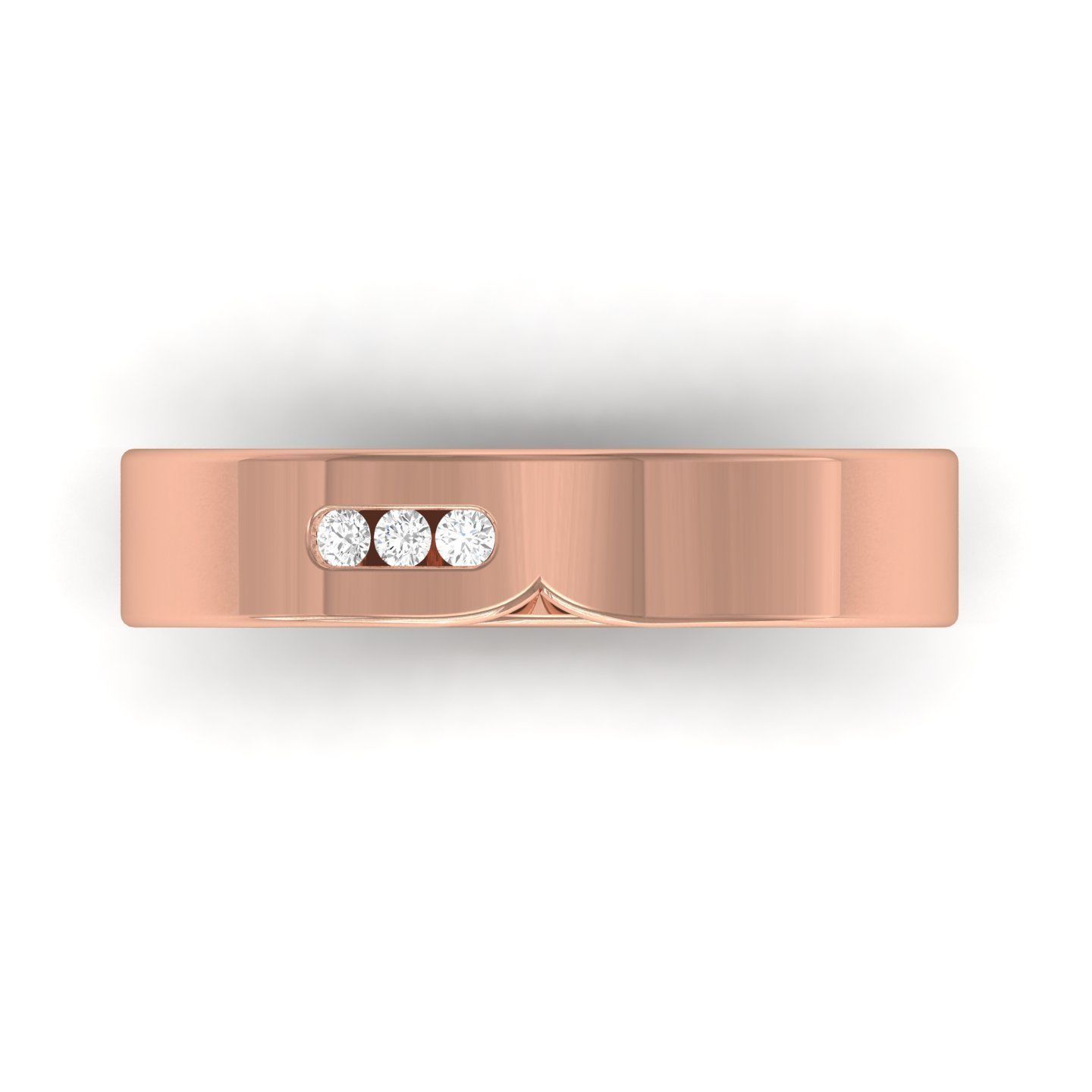 Women band ring 3dm stl render detail 3D print model_9