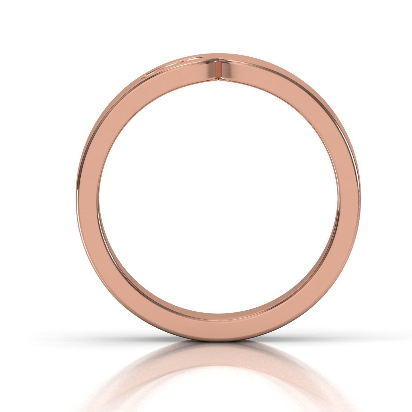 Women band ring 3dm stl render detail 3D print model_3