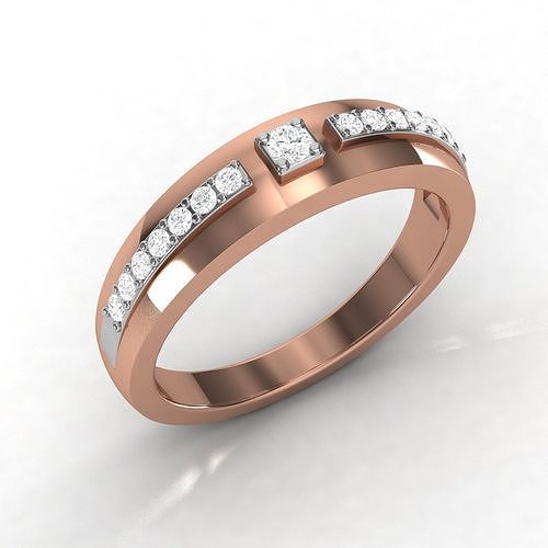 Women band ring 3dm stl render detail 3D print model