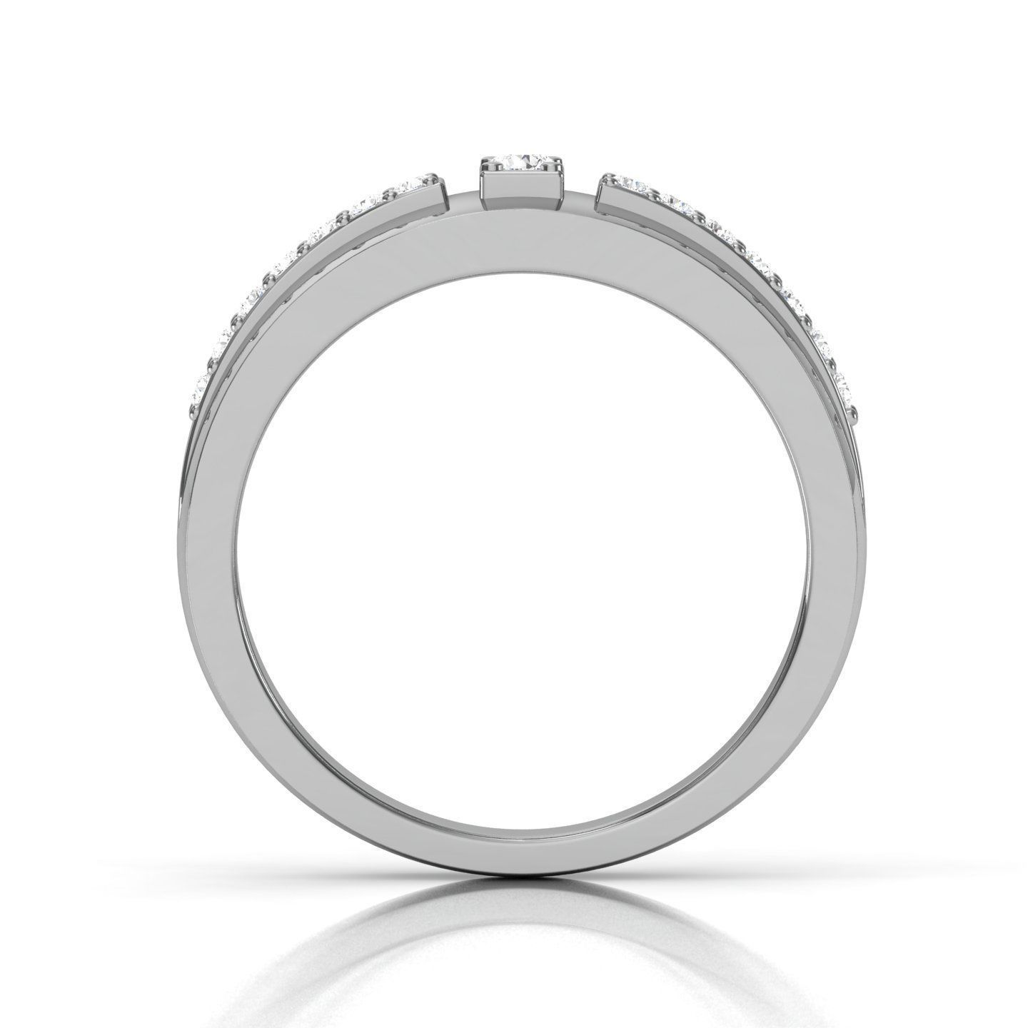 Women band ring 3dm stl render detail 3D print model_4