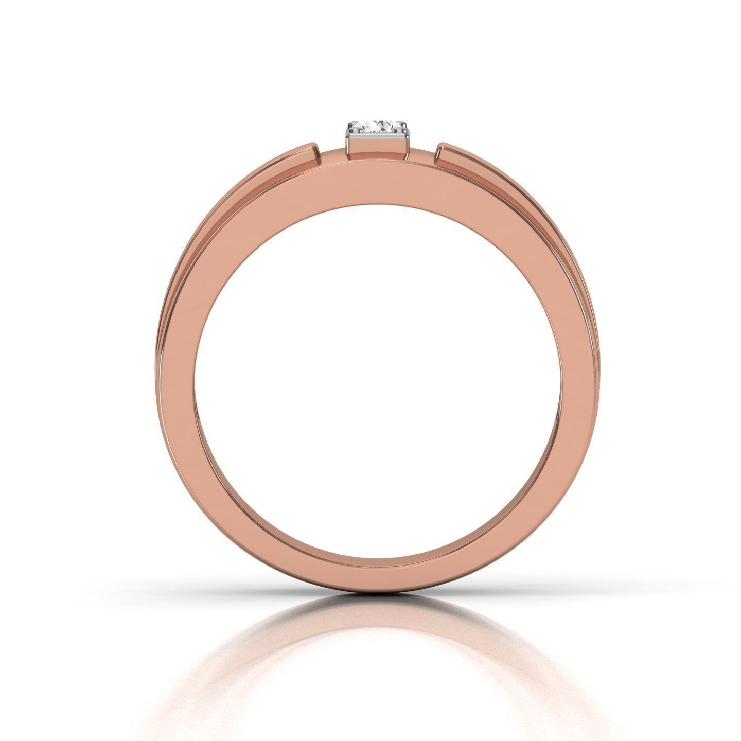 Women band ring 3dm stl render detail 3D print model_3