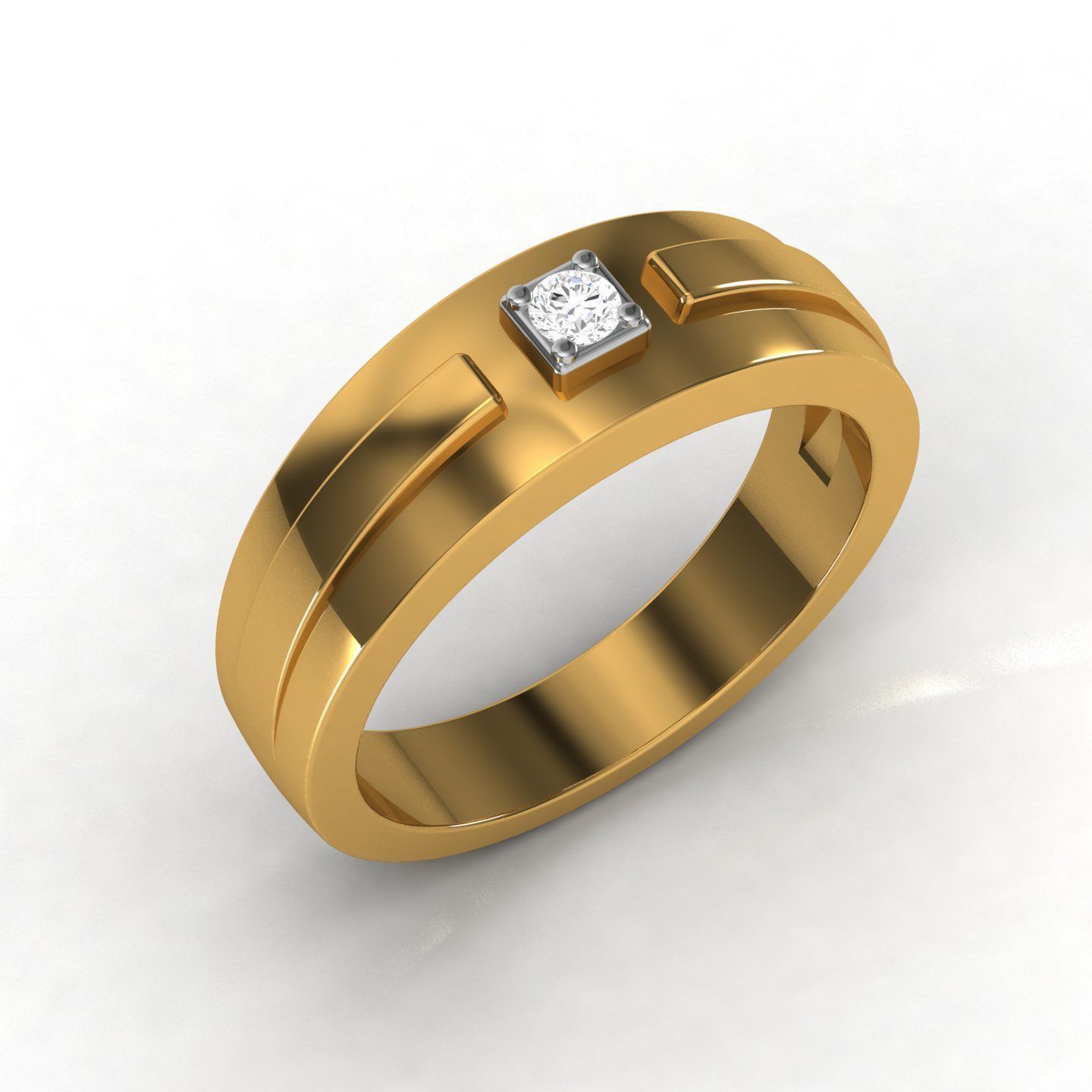 Women band ring 3dm stl render detail 3D print model_2