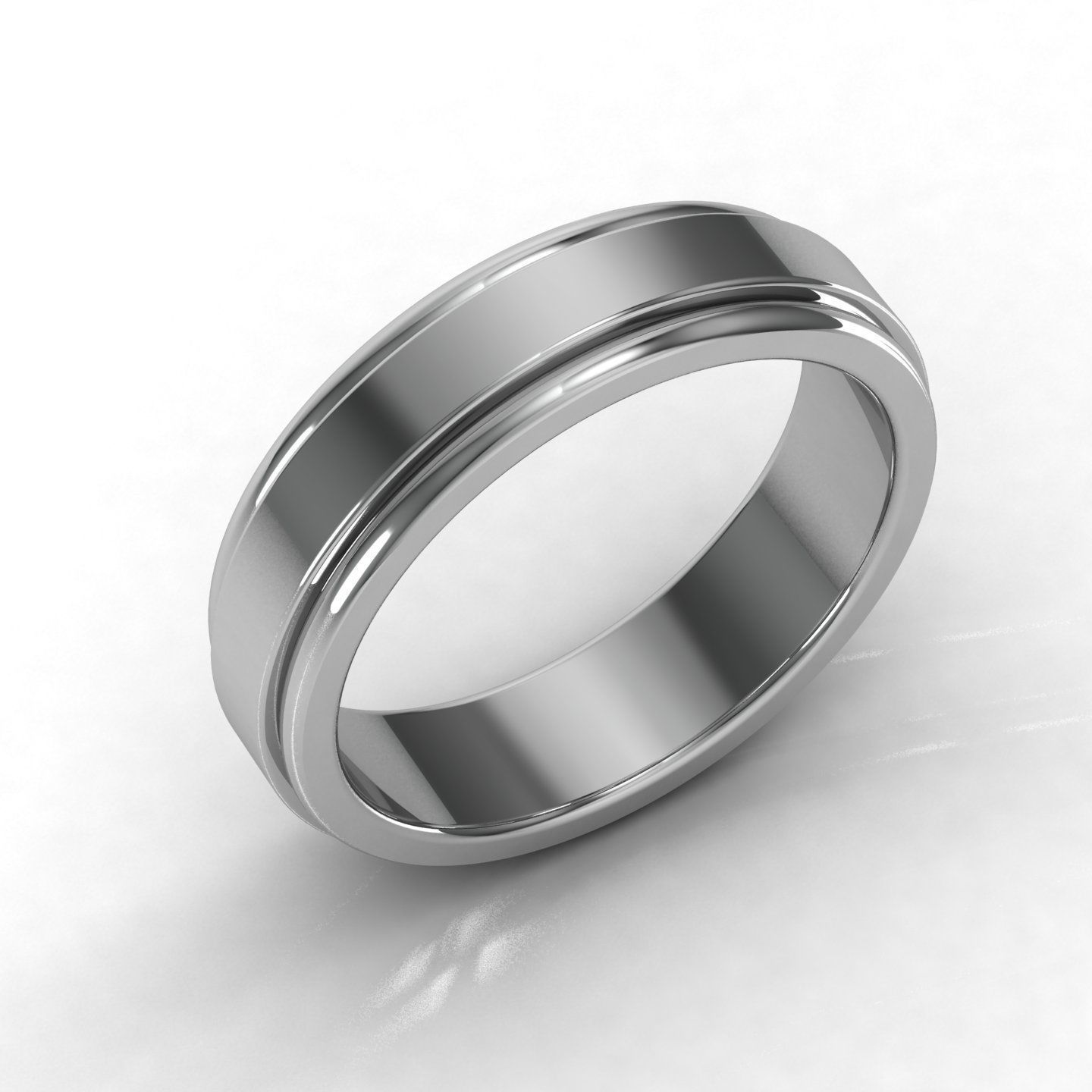 Women band ring 3dm stl render detail 3D print model_1