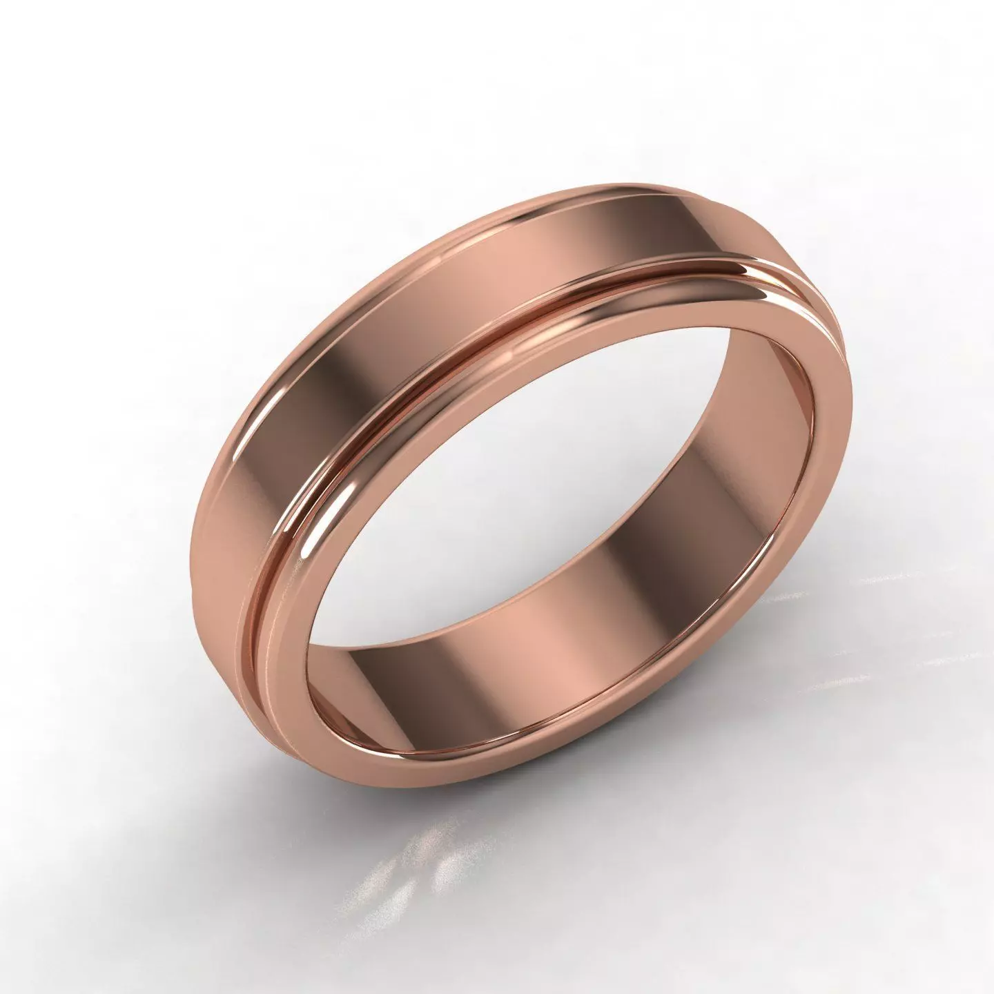 Women band ring 3dm stl render detail 3D print model_0