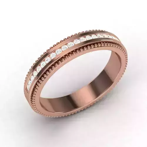 Women band ring 3dm stl render detail 3D print model