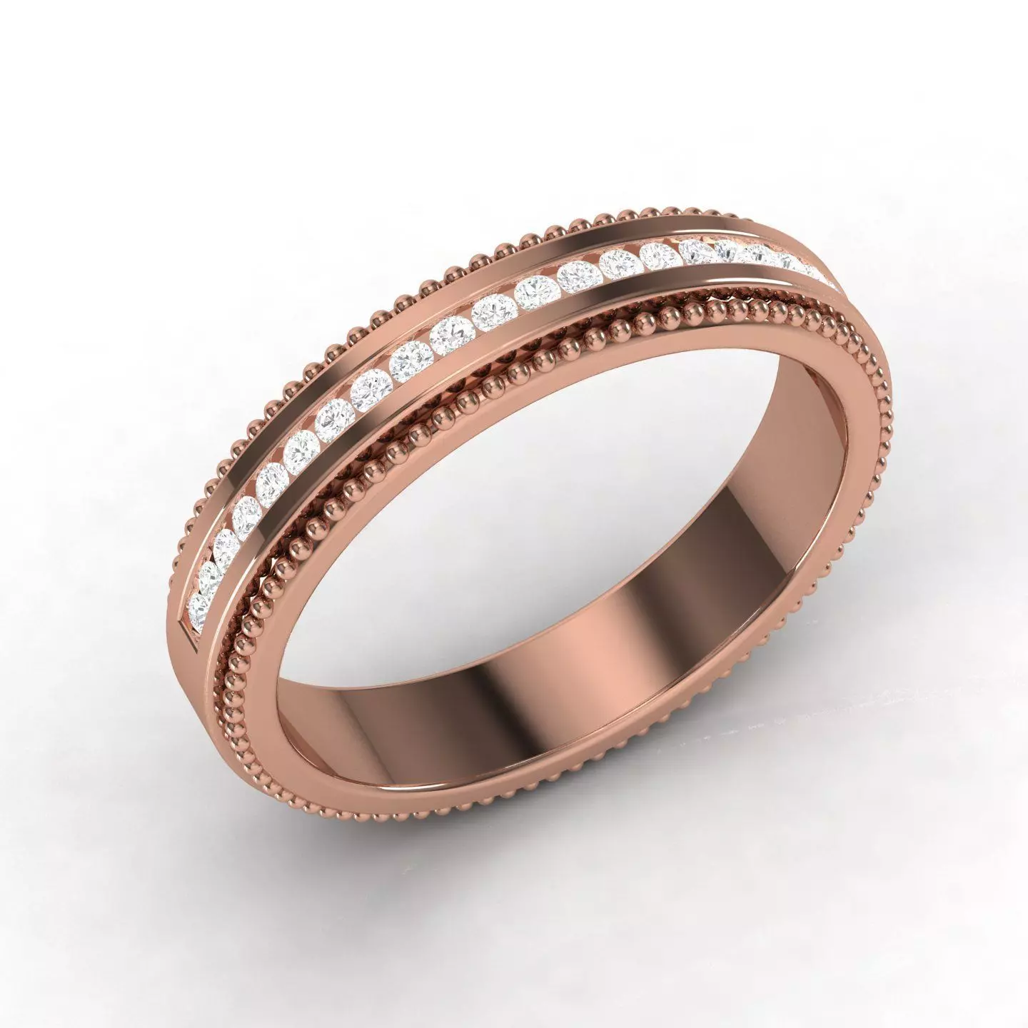 Women band ring 3dm stl render detail 3D print model_0