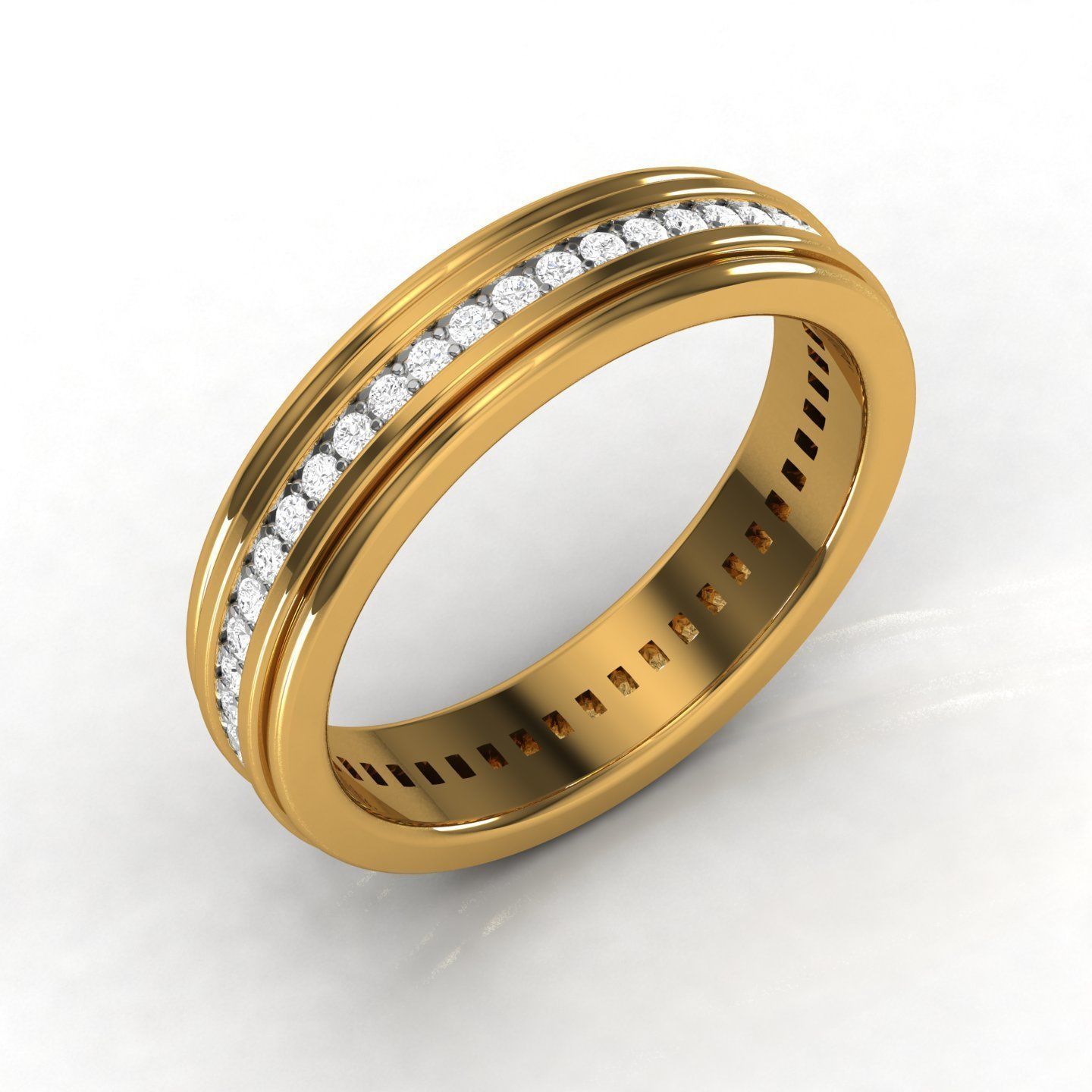 Women band ring 3dm stl render detail 3D print model_2