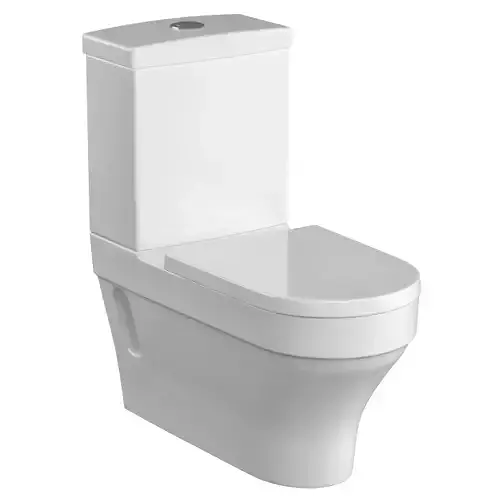 Two piece EWC toilet 3D model Modeled in 3ds max