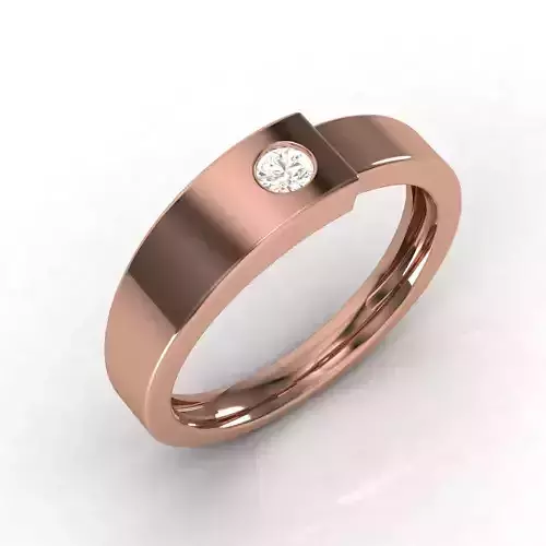 Women solitaire ring 3dm stl render detail 3D print model