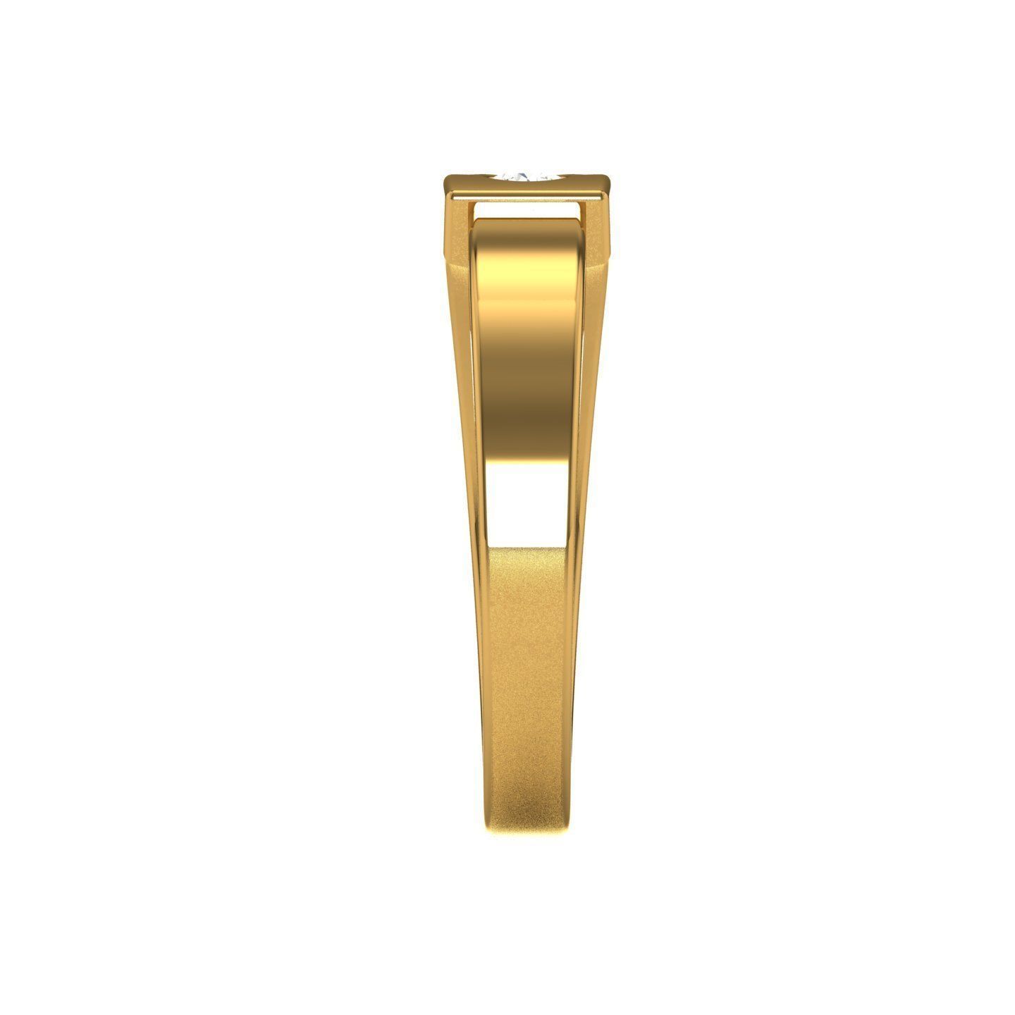 Women solitaire ring 3dm stl render detail 3D print model_8
