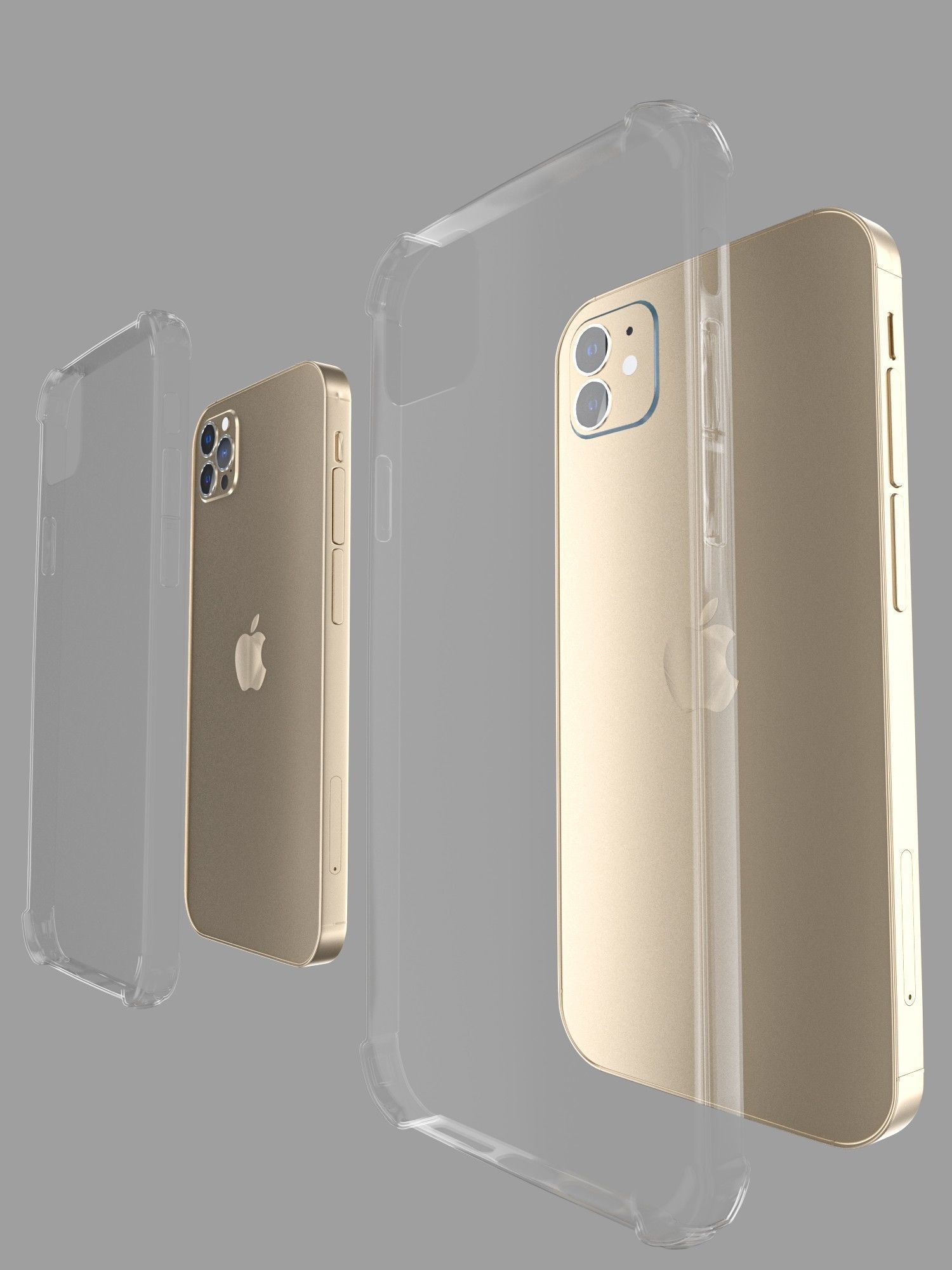 i phone 12 pro max with cover 3D model_4