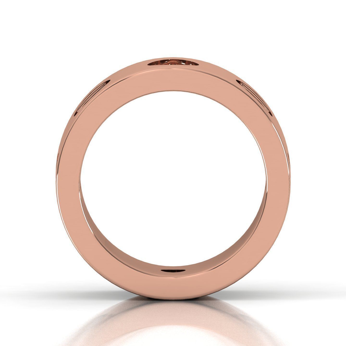 Women band ring 3dm stl render detail 3D print model_3