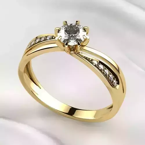 5mm Gemstone Gold Ring