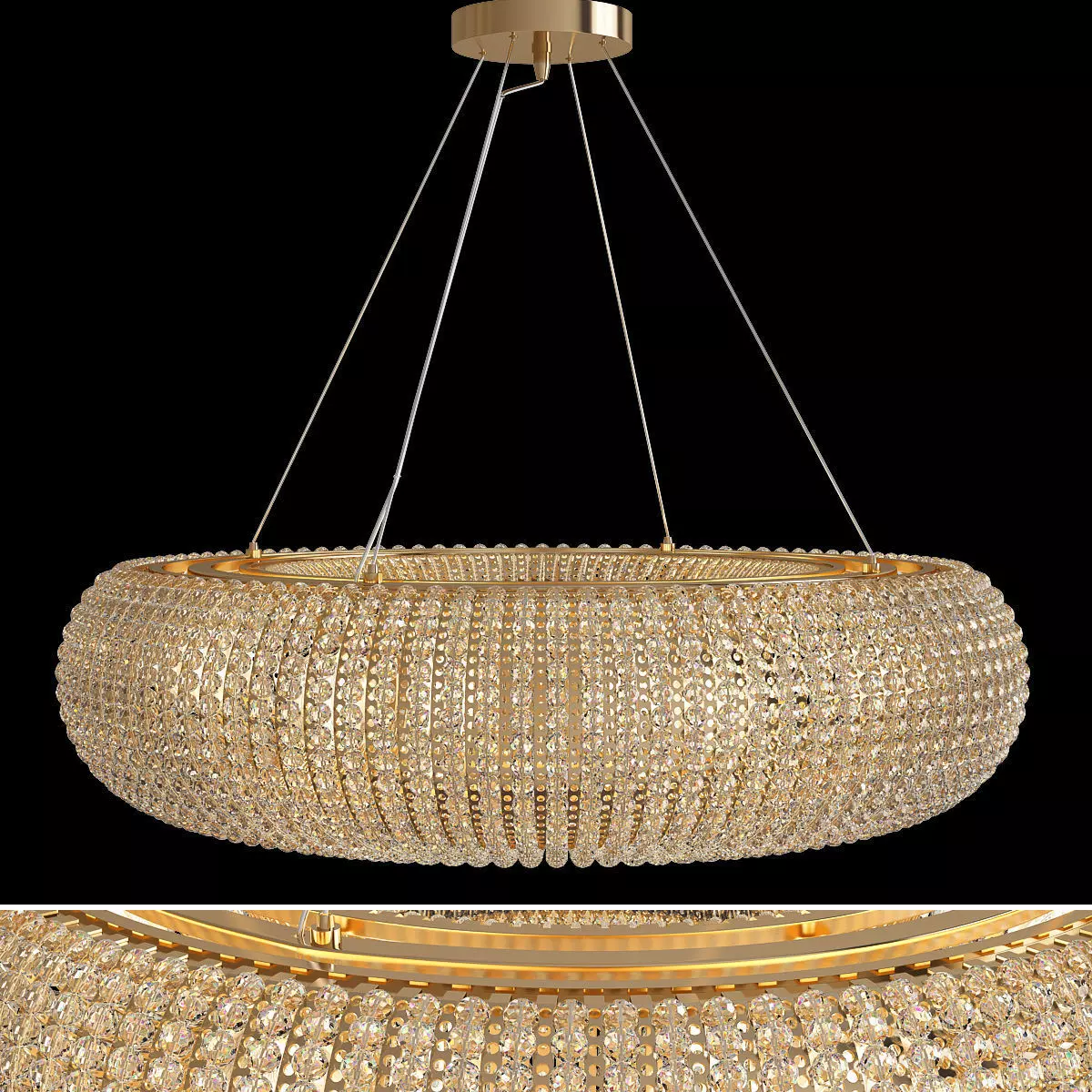 Kebo luxury italy chandelier Low-poly 3D model_0