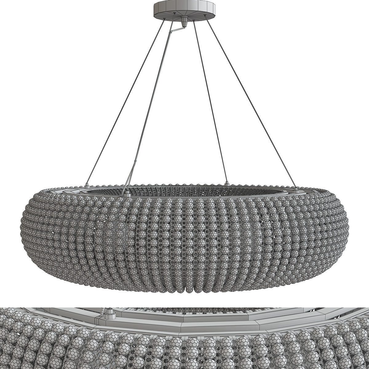 Kebo luxury italy chandelier Low-poly 3D model_2