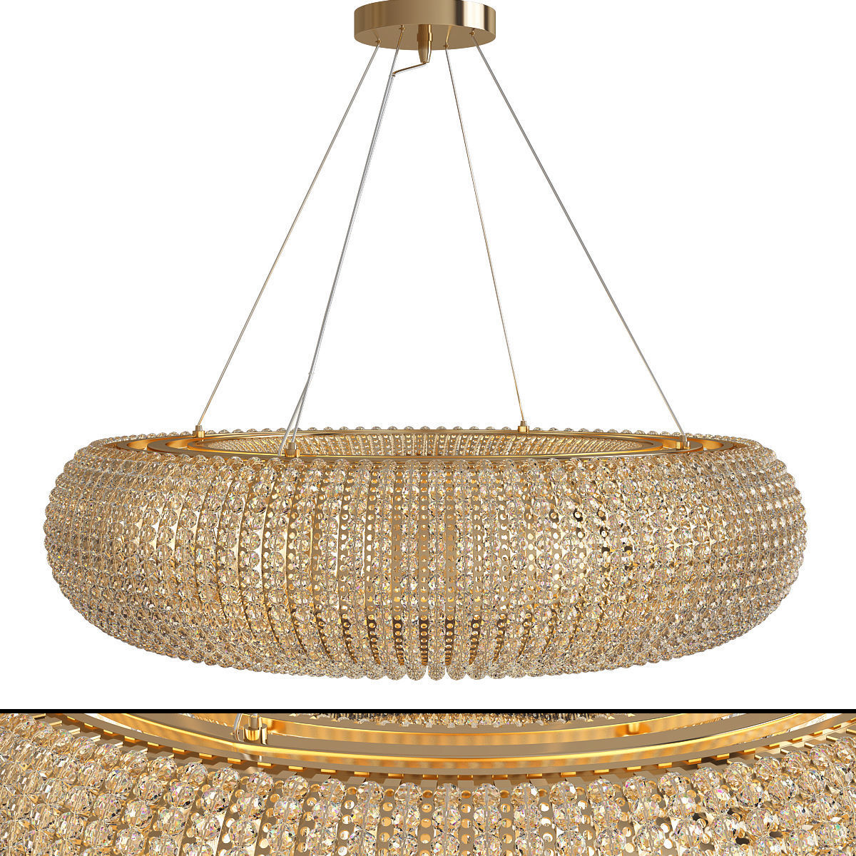 Kebo luxury italy chandelier Low-poly 3D model_1