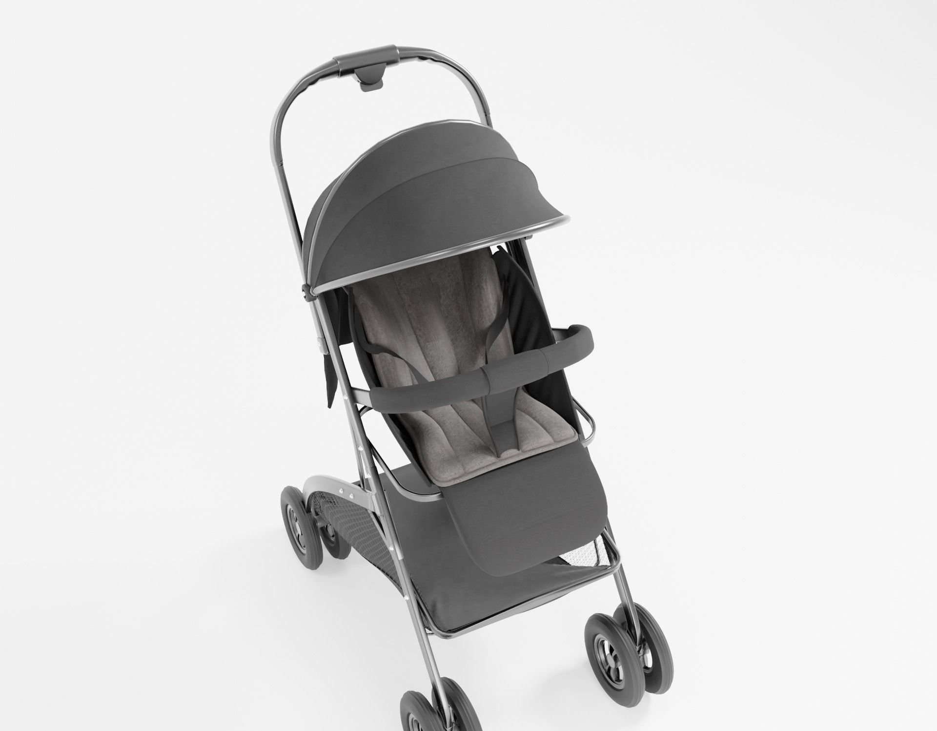 well modeled and detailed Platinum Baby Strollers 3D model_3