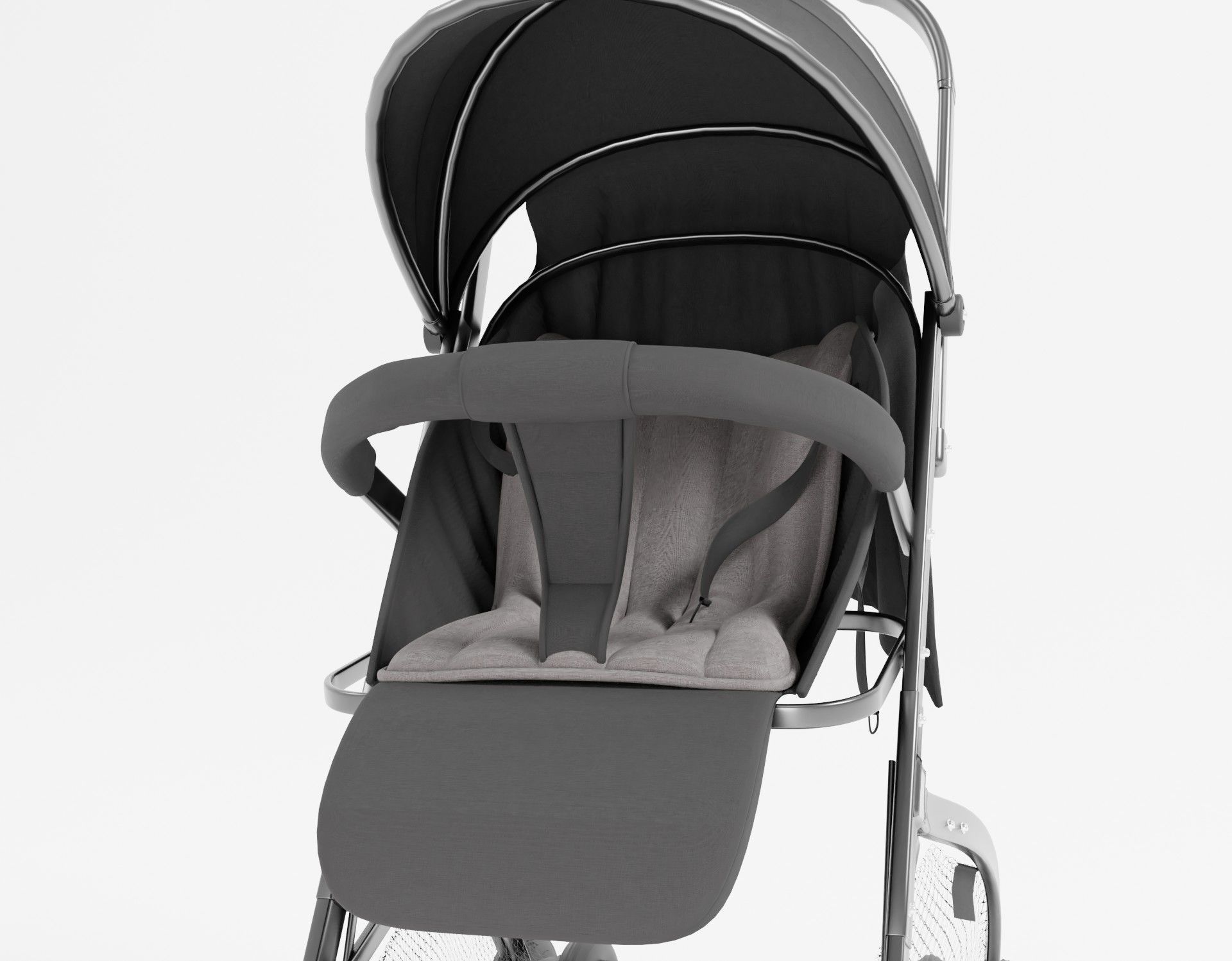 well modeled and detailed Platinum Baby Strollers 3D model_6