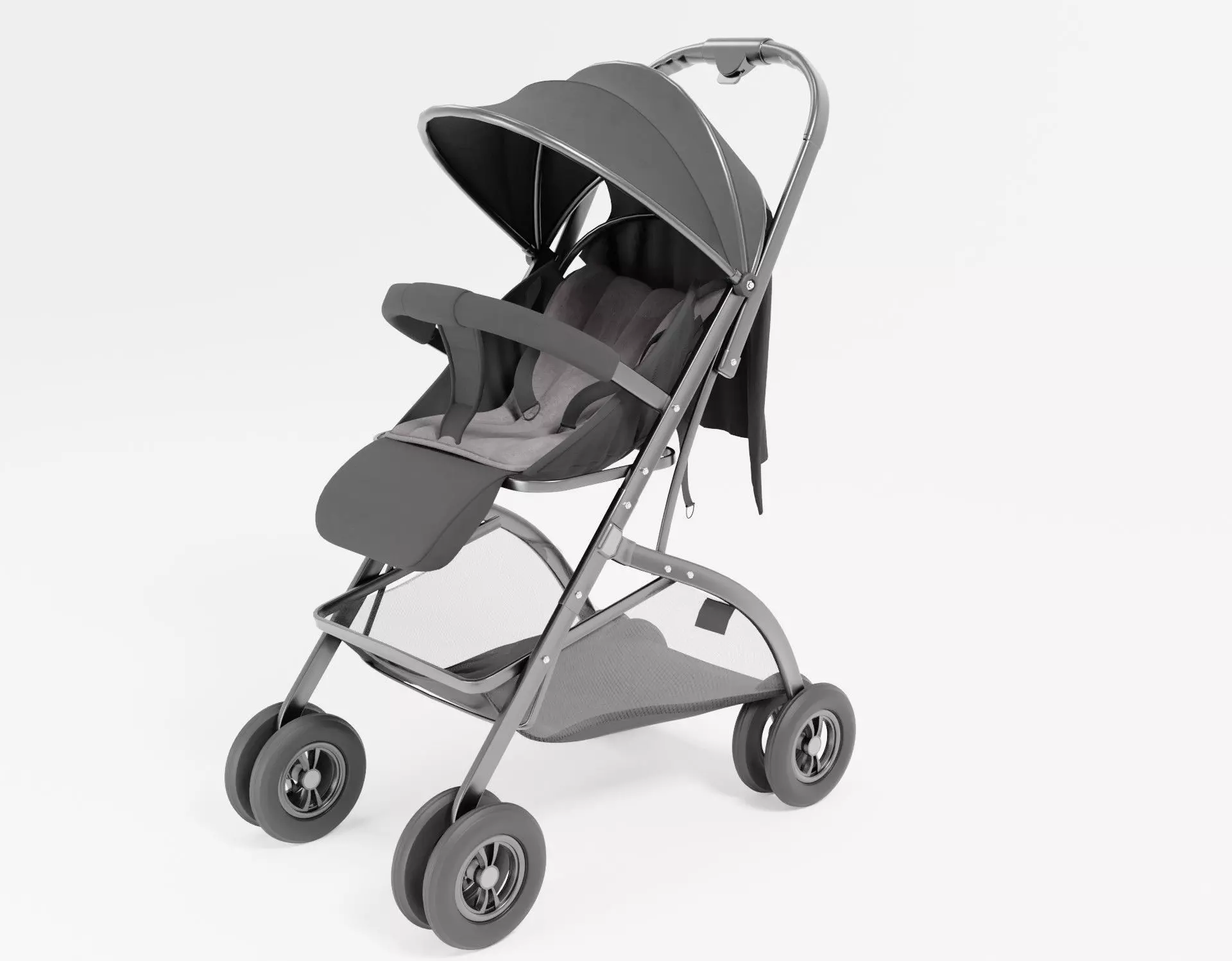well modeled and detailed Platinum Baby Strollers 3D model_0
