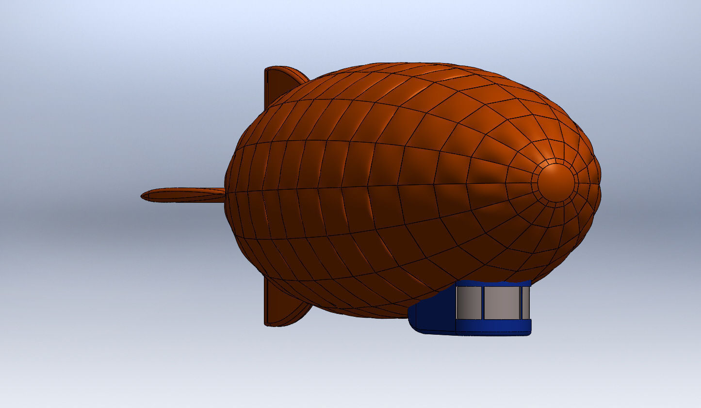 Zeppelin - airship 3D print model_2