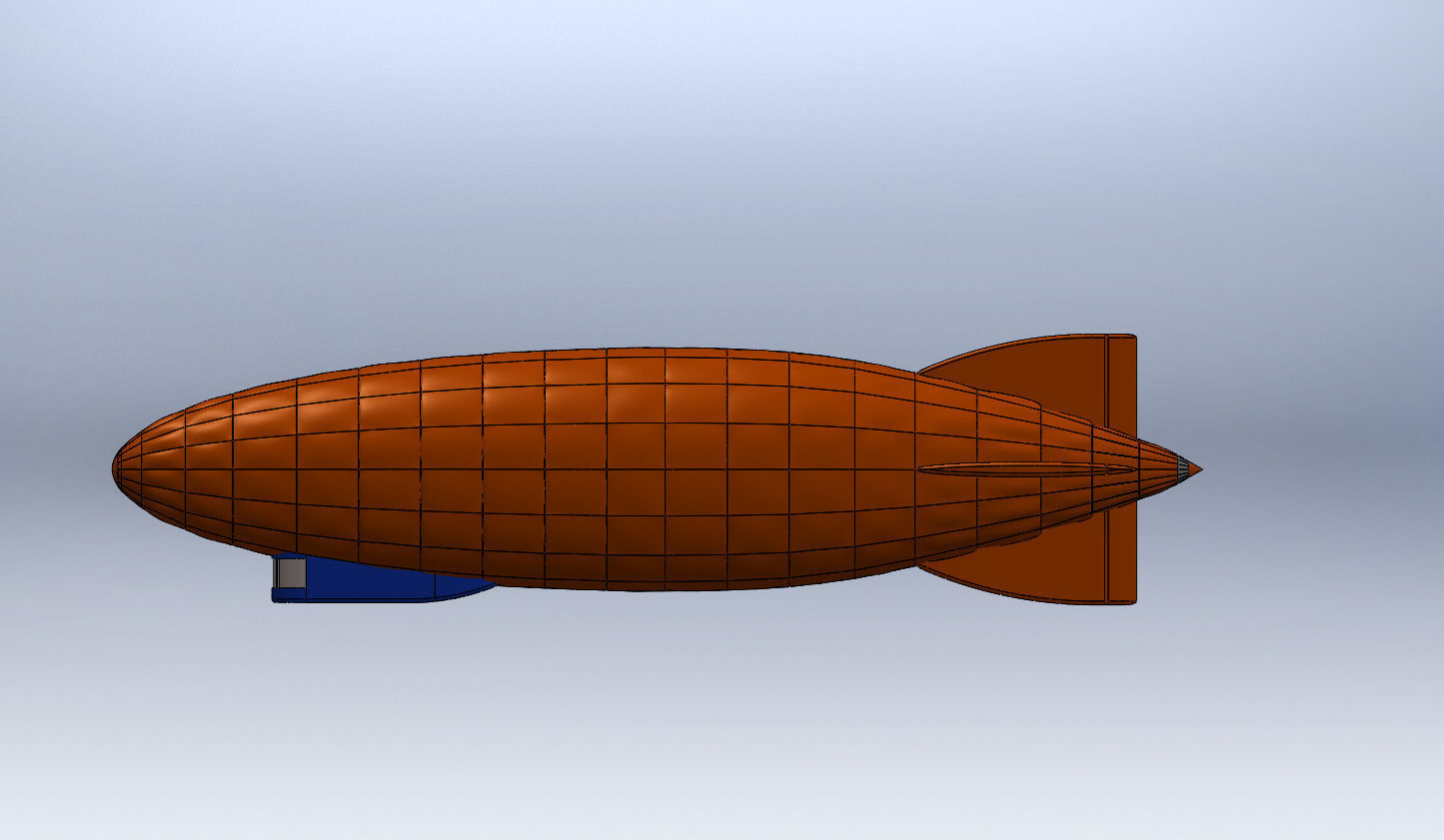 Zeppelin - airship 3D print model_1