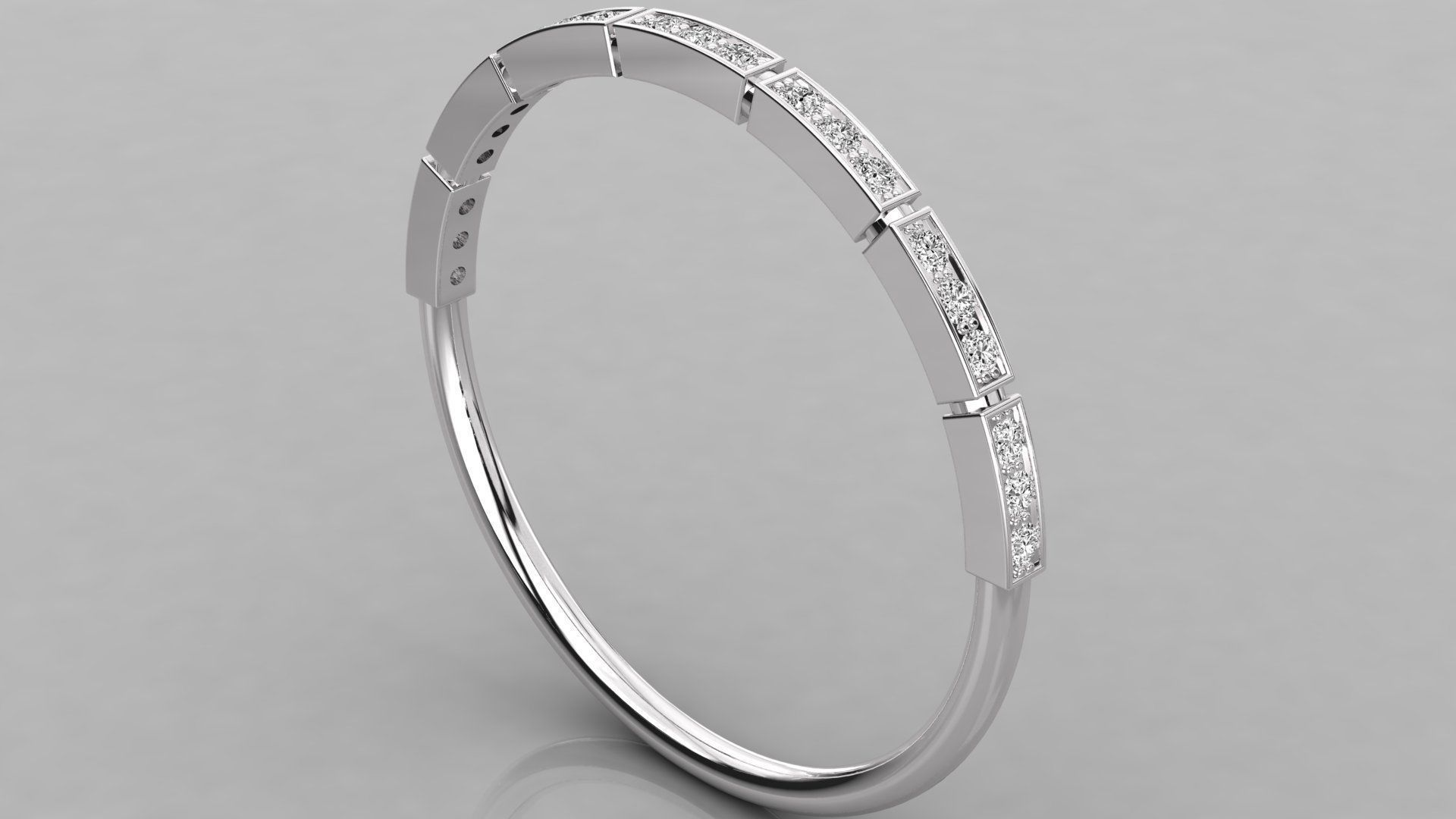 Women ring 3dm stl render detail 3D print model_2