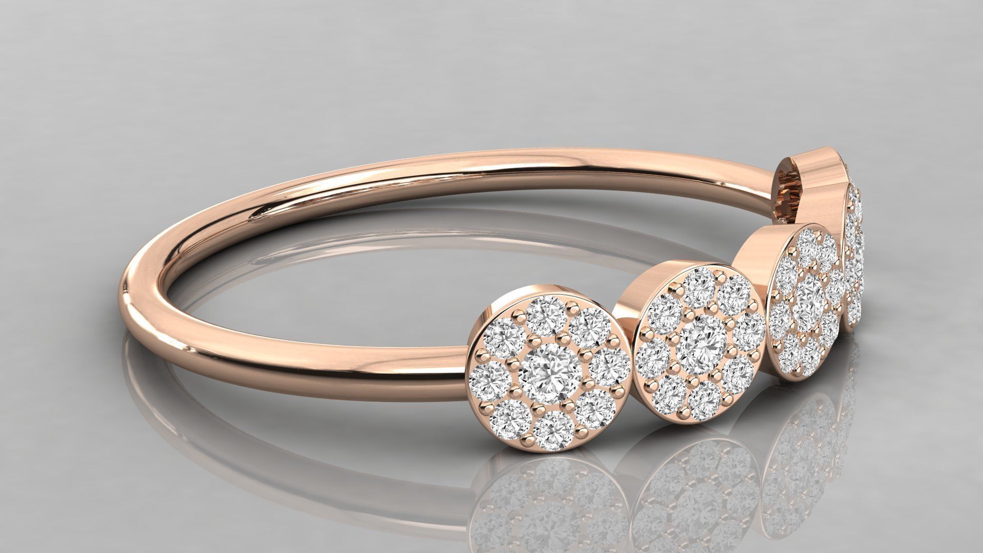 Women ring 3dm stl render detail 3D print model_4