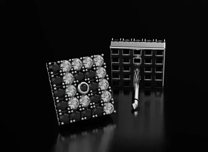 Earrings with diamonds onyx sapphires for girls 552