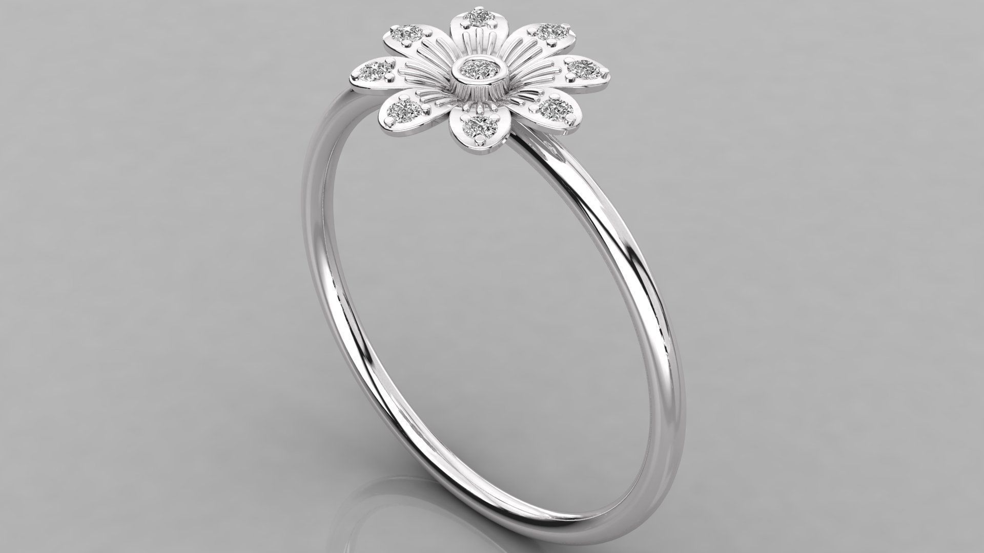 Women ring 3dm stl render detail 3D print model_2