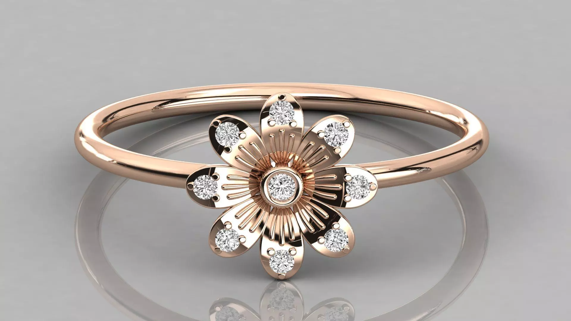 Women ring 3dm stl render detail 3D print model_0