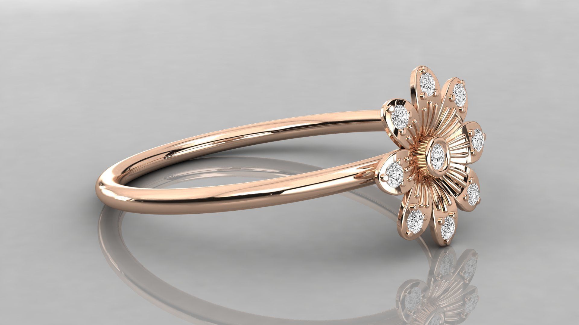 Women ring 3dm stl render detail 3D print model_4