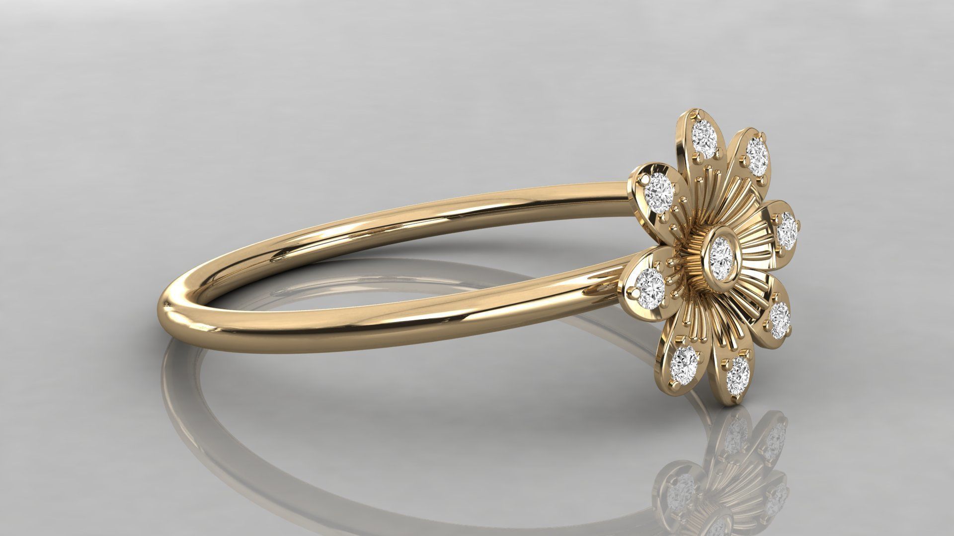 Women ring 3dm stl render detail 3D print model_6